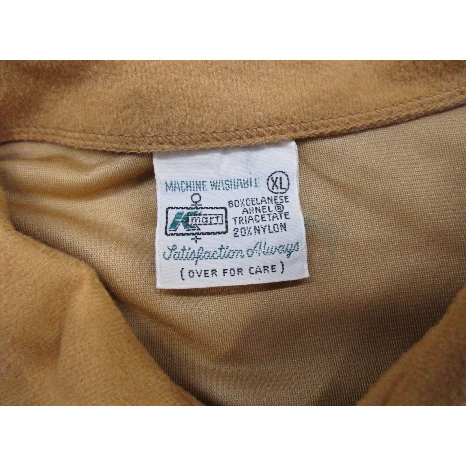 Etro VINTAGE K-mart Button-Up Shirt Mens XL Beige Collared 70s 80s Retro Solid Long Sleeve Shirt Size US XL / EU 56 / 4 - 2 Thumbnail
