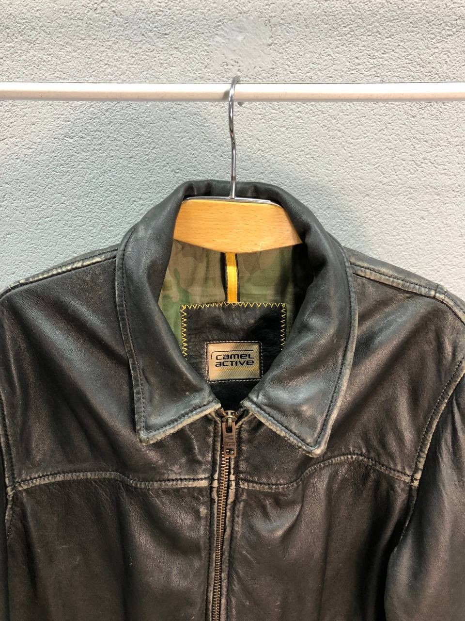 Camel Camel Active leather mens Jacket 50 / Large Size US L / EU 52-54 / 3 - 4 Thumbnail