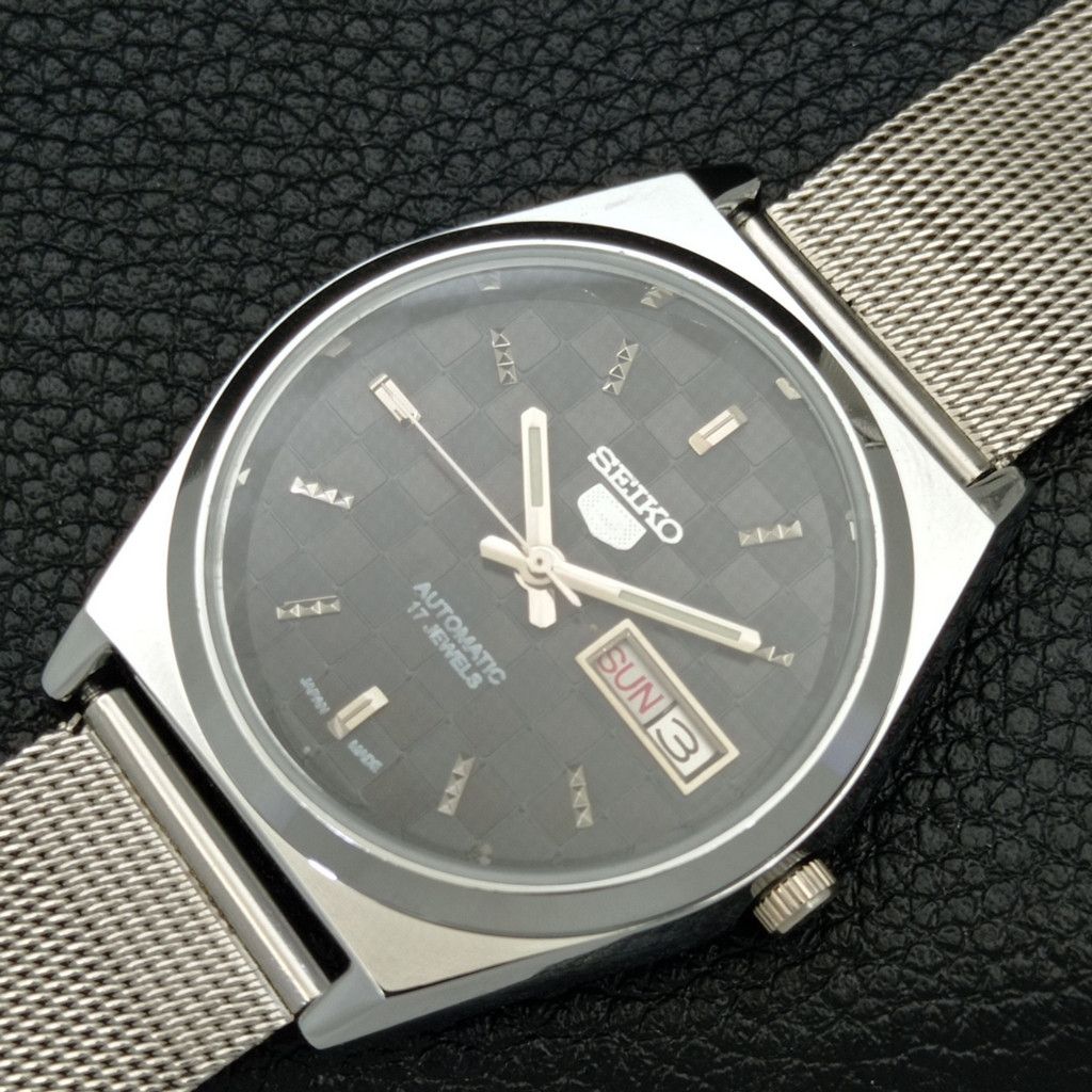 Seiko REFURBISHED VINTAGE SEIKO 5 AUTO JAPAN MENS WATCH a440205 Size 38 - 5 Thumbnail