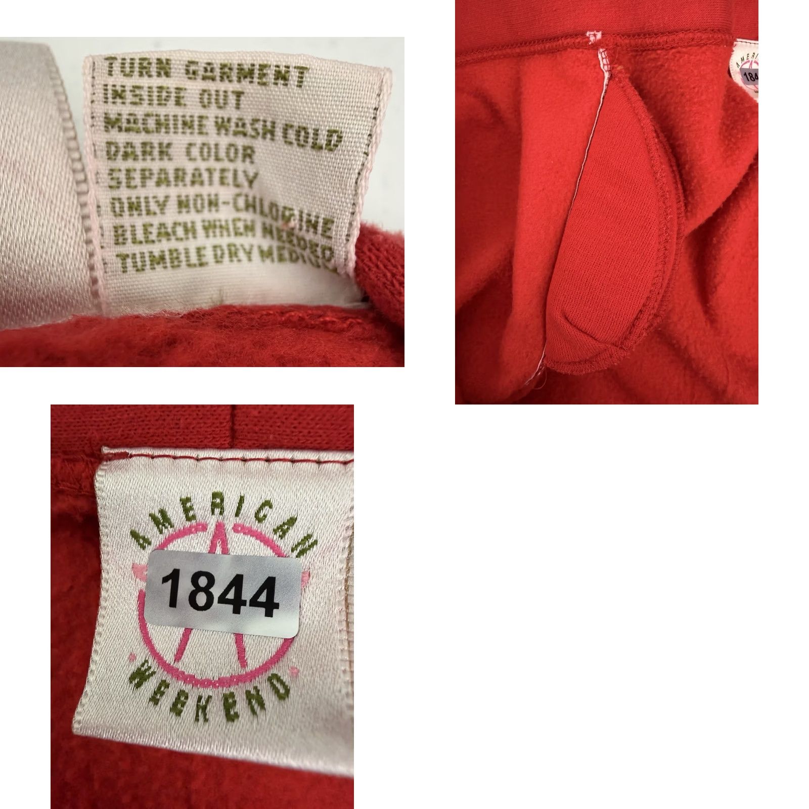 Vintage VINTAGE Cardigan Sweatshirt Womens Medium Red Knit Pockets 90s Teacher Minimal Size M / US 6-8 / IT 42-44 - 9 Thumbnail