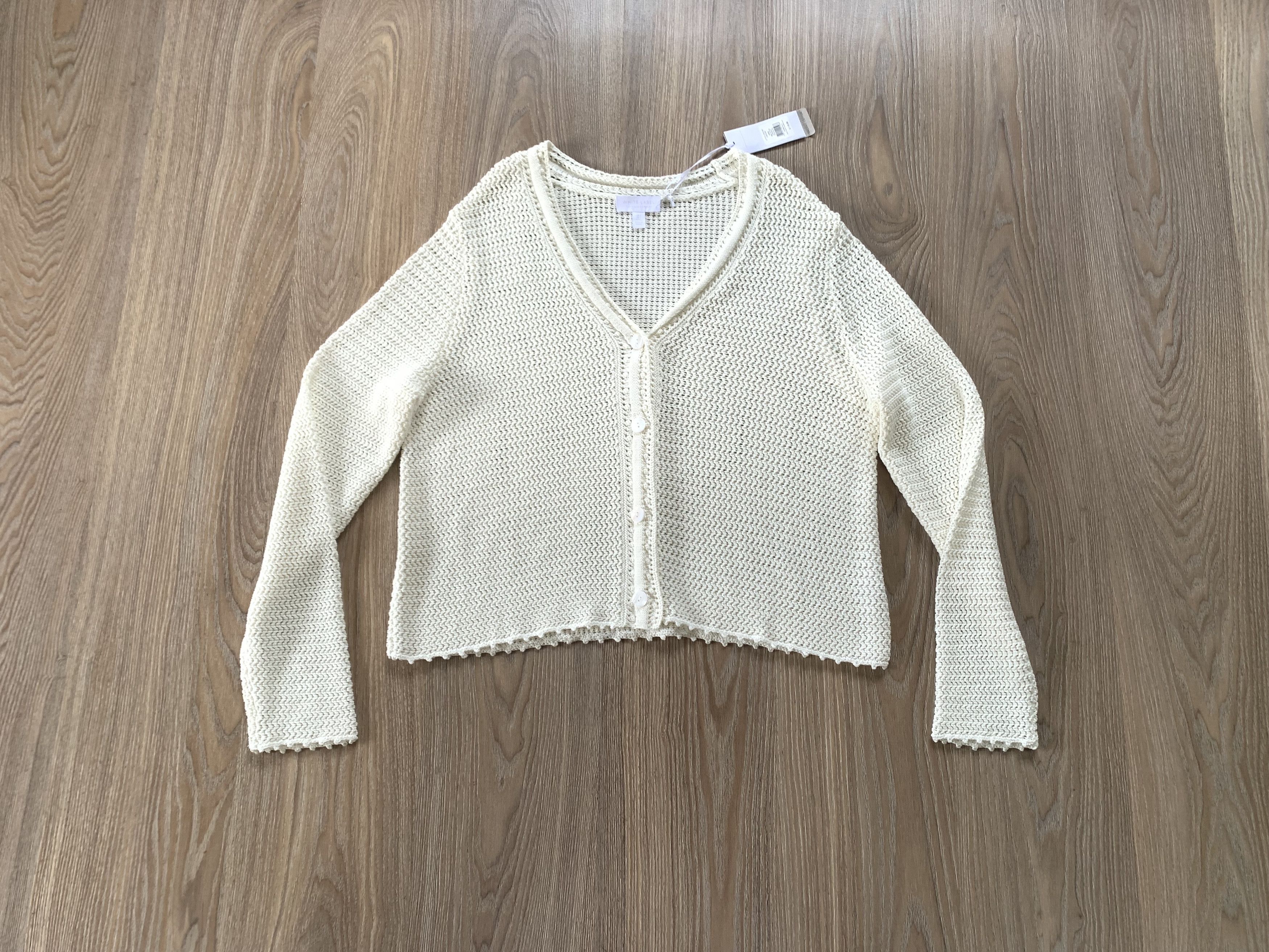 Other White Label The White Company Cotton Crochet Cardigan Size L / US 10 / IT 46 - 11 Thumbnail