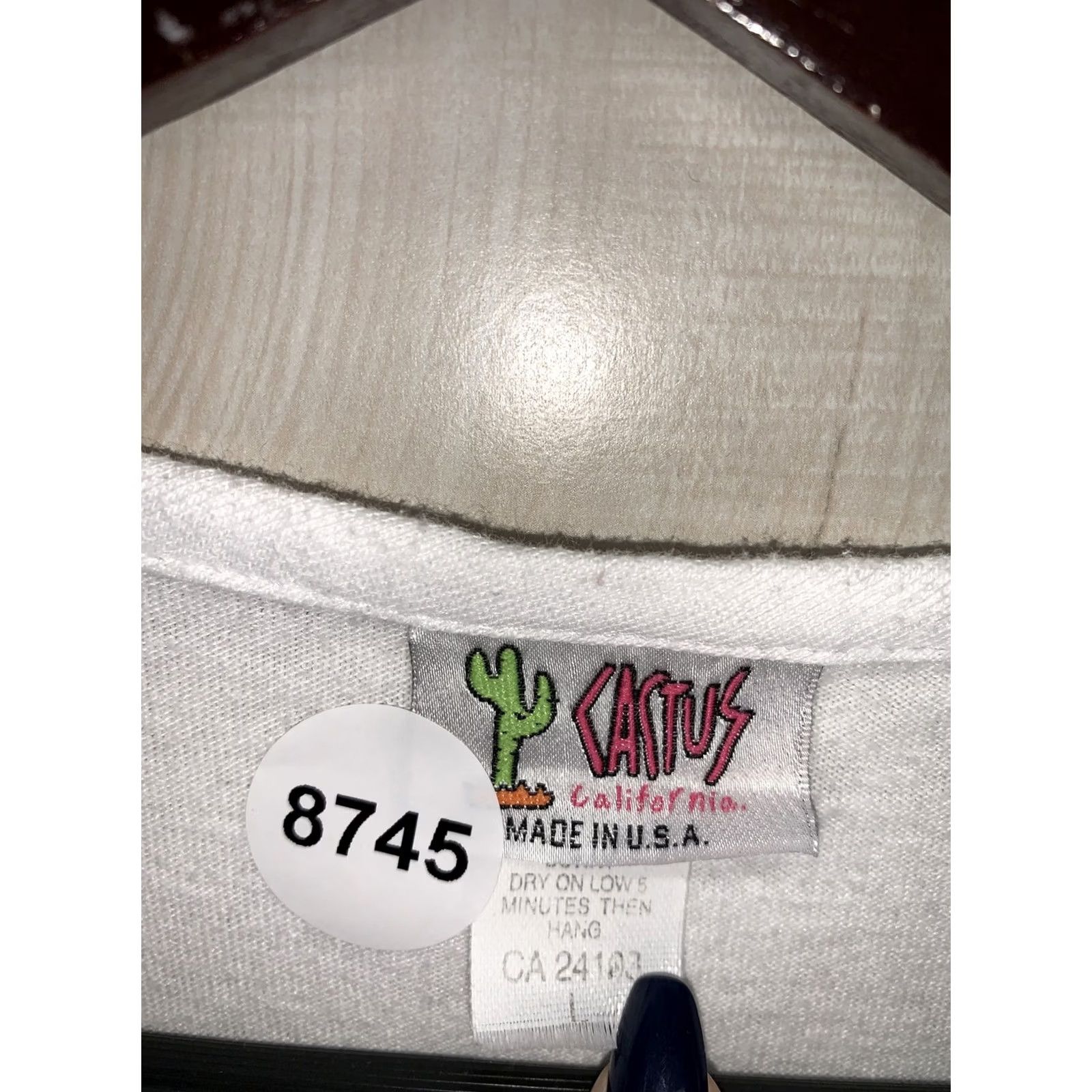 Vintage VINTAGE Cactus California T-Shirt Womens Distressed Leaf Embellished Large USA Made-8745 Size L / US 10 / IT 46 - 3 Thumbnail
