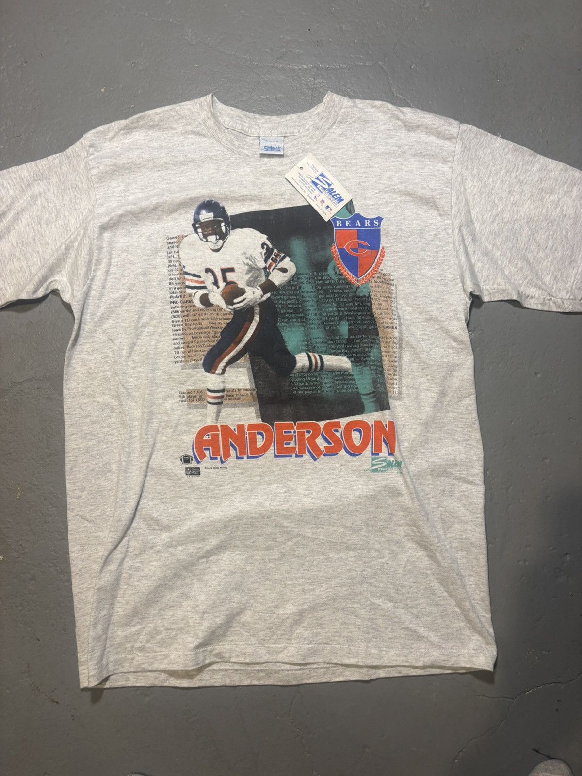 Salem Sportswear NWT VTG 1990 Chicago Bears Neal Anderson T-shirt by Salem Size US XL / EU 56 / 4 - 1 Thumbnail