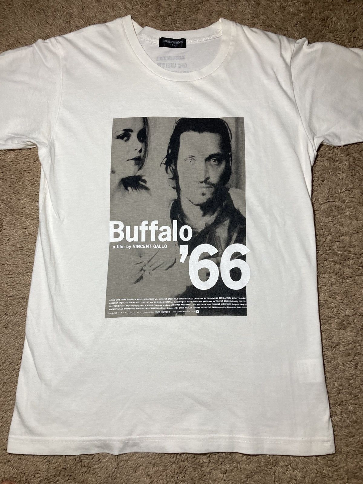 Vintage 1998 Buffalo 66 Vincent Gallo Poster Tee Film Movie 90s Bad Size US S / EU 44-46 / 1 - 2 Thumbnail