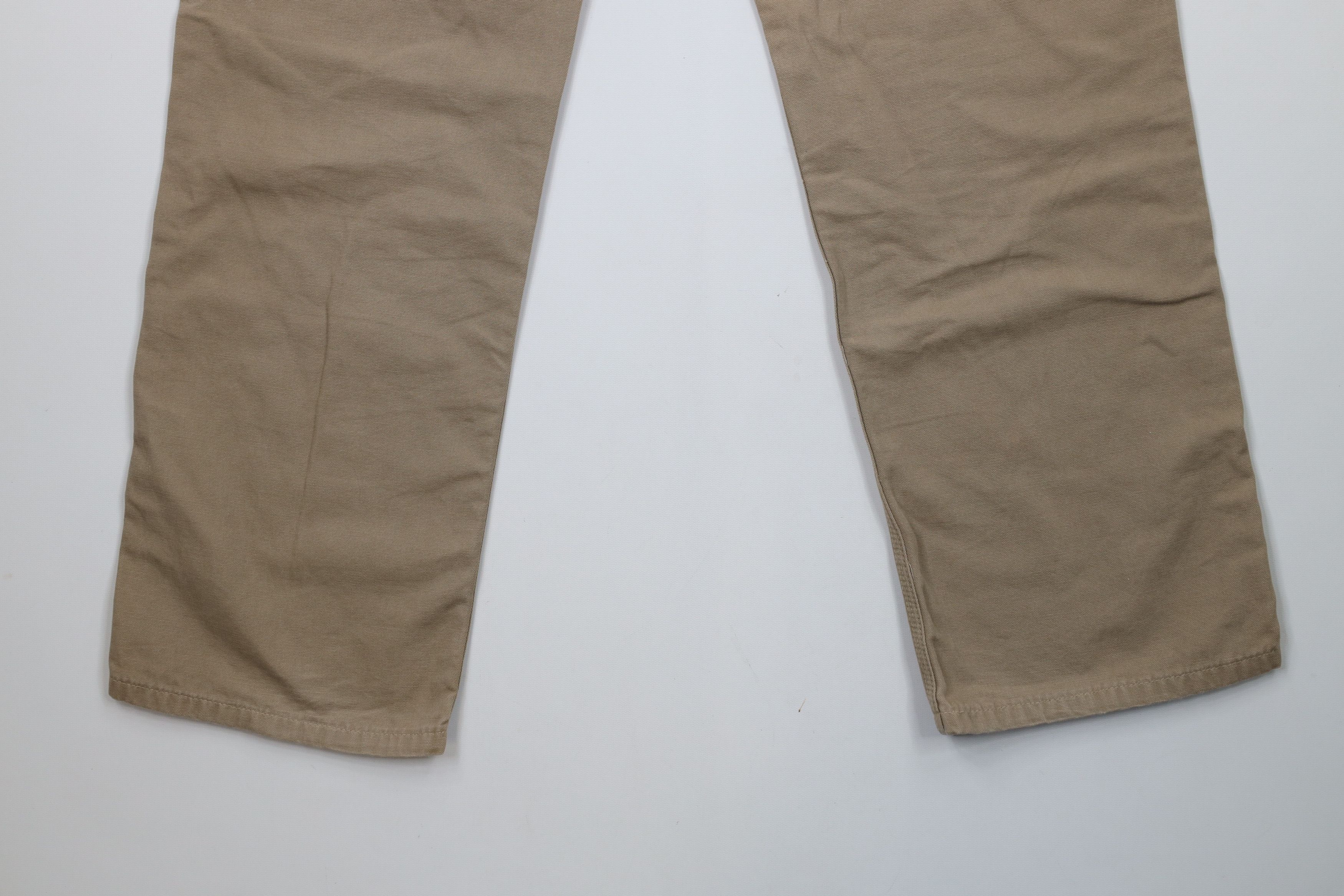 Carhartt × Vintage Vintage Carhartt Spell Wide Leg Canvas Dungaree Pants Khaki Size 36" / US 14 / IT 50 - 14 Thumbnail
