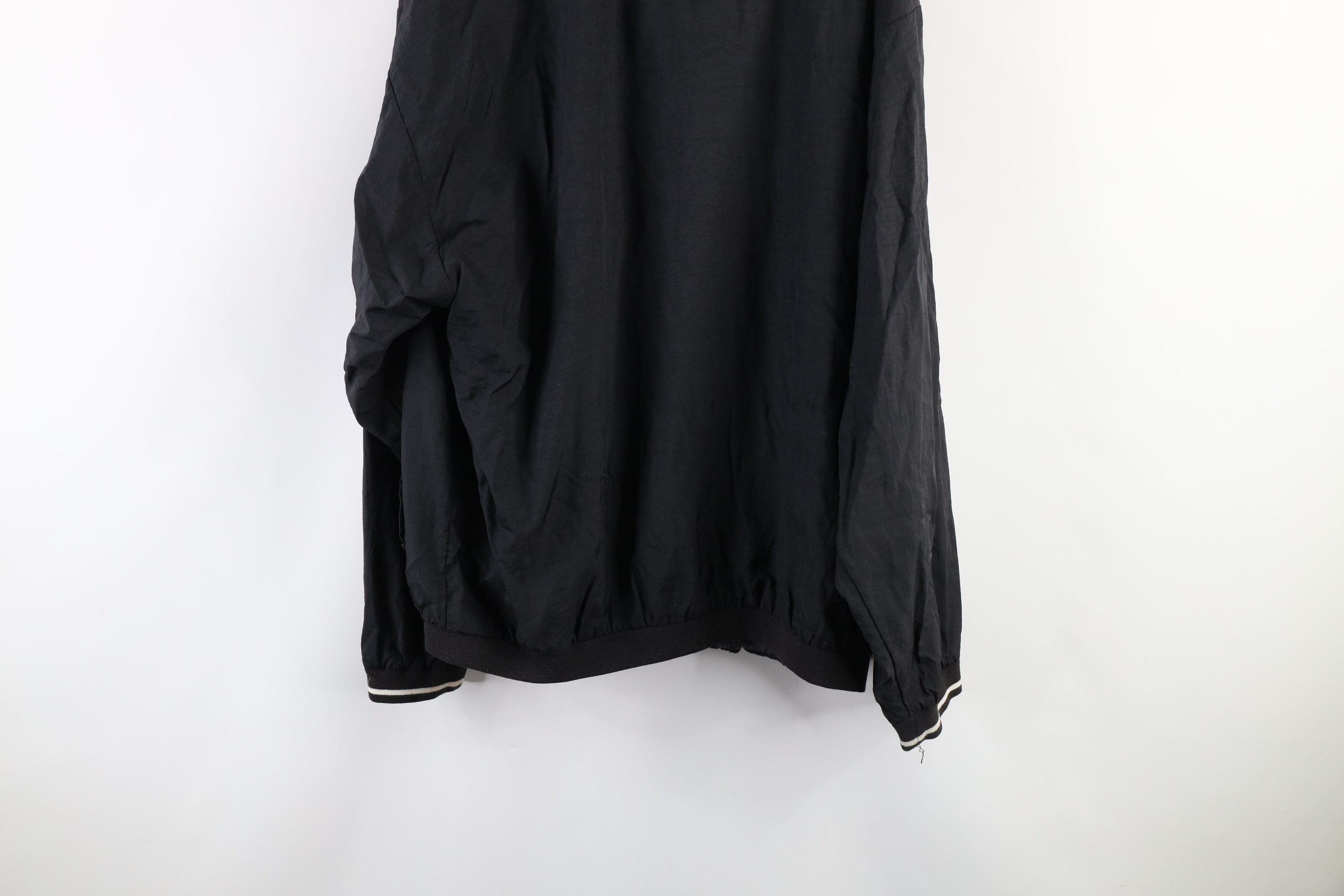 Reebok × Vintage Vintage 90s Reebok Lined Pullover Windbreaker Jacket Black Size US XL / EU 56 / 4 - 13 Thumbnail