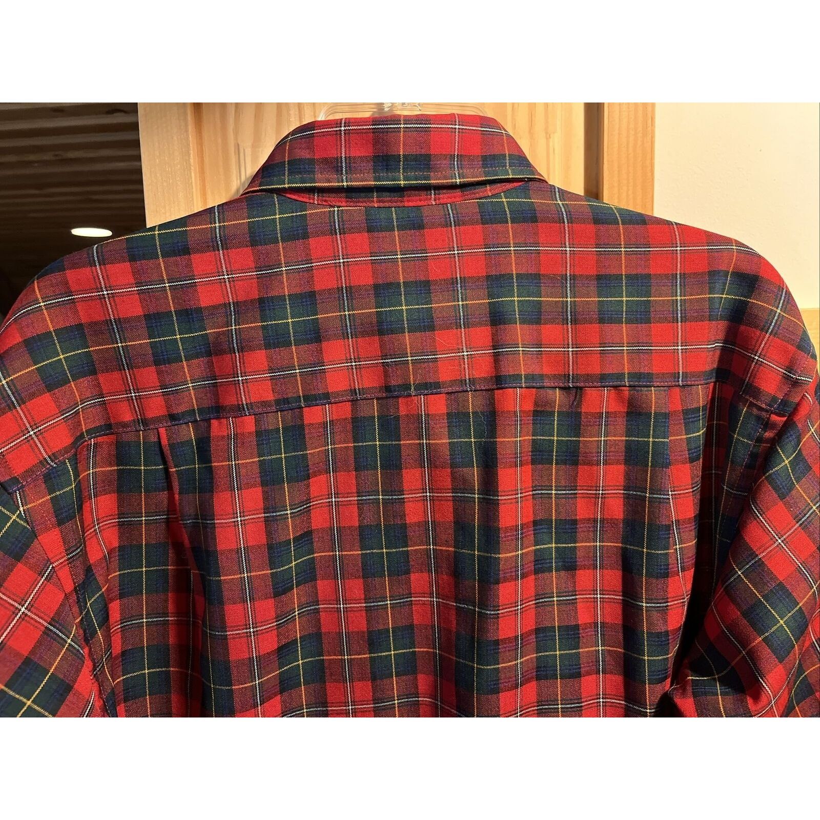 Pendleton Pendleton Men’s M Red Plaid Long Sleeve Button Up Wool Shirt Size US M / EU 48-50 / 2 - 18 Thumbnail