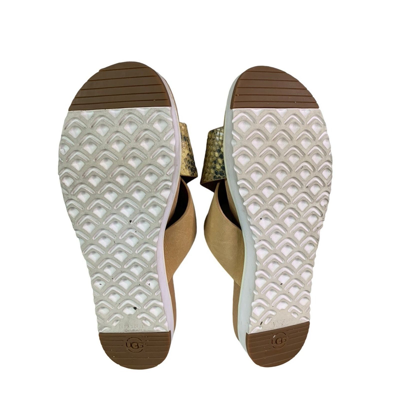 Ugg Ugg Treadlite Sole Cross Slide Womens Size 8 Tan Leather Size US 8 / EU 41 - 6 Thumbnail
