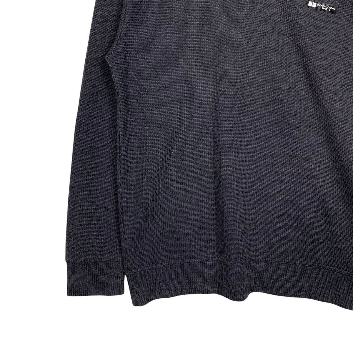 Japanese Brand MICHIKO LONDON Sport Half Zip Sweatshirt #1634-C73 Size US L / EU 52-54 / 3 - 3 Thumbnail