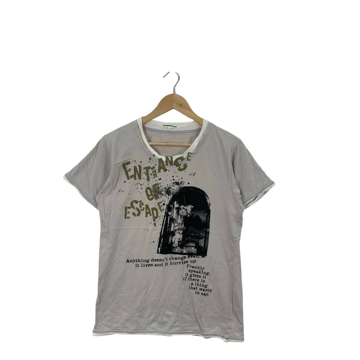 semanticdesign SEMANTIC DESIGN JAPAN Punk Distressed Design Tee Shirt Top Size US L / EU 52-54 / 3 - 3 Thumbnail
