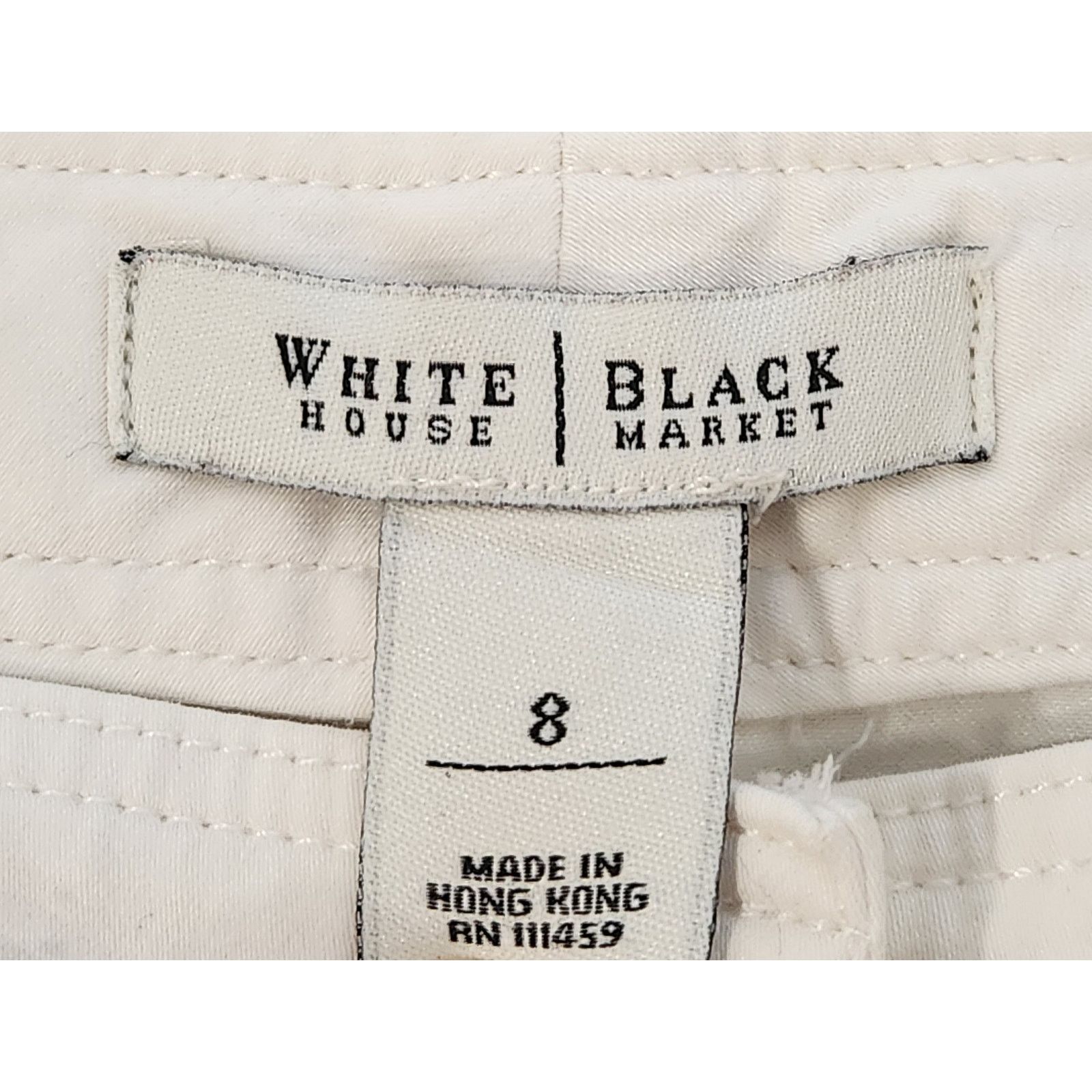 Other White House Black Market White Flat Front Cropped Jeans 8 Size 30" / US 8 / IT 44 - 6 Thumbnail
