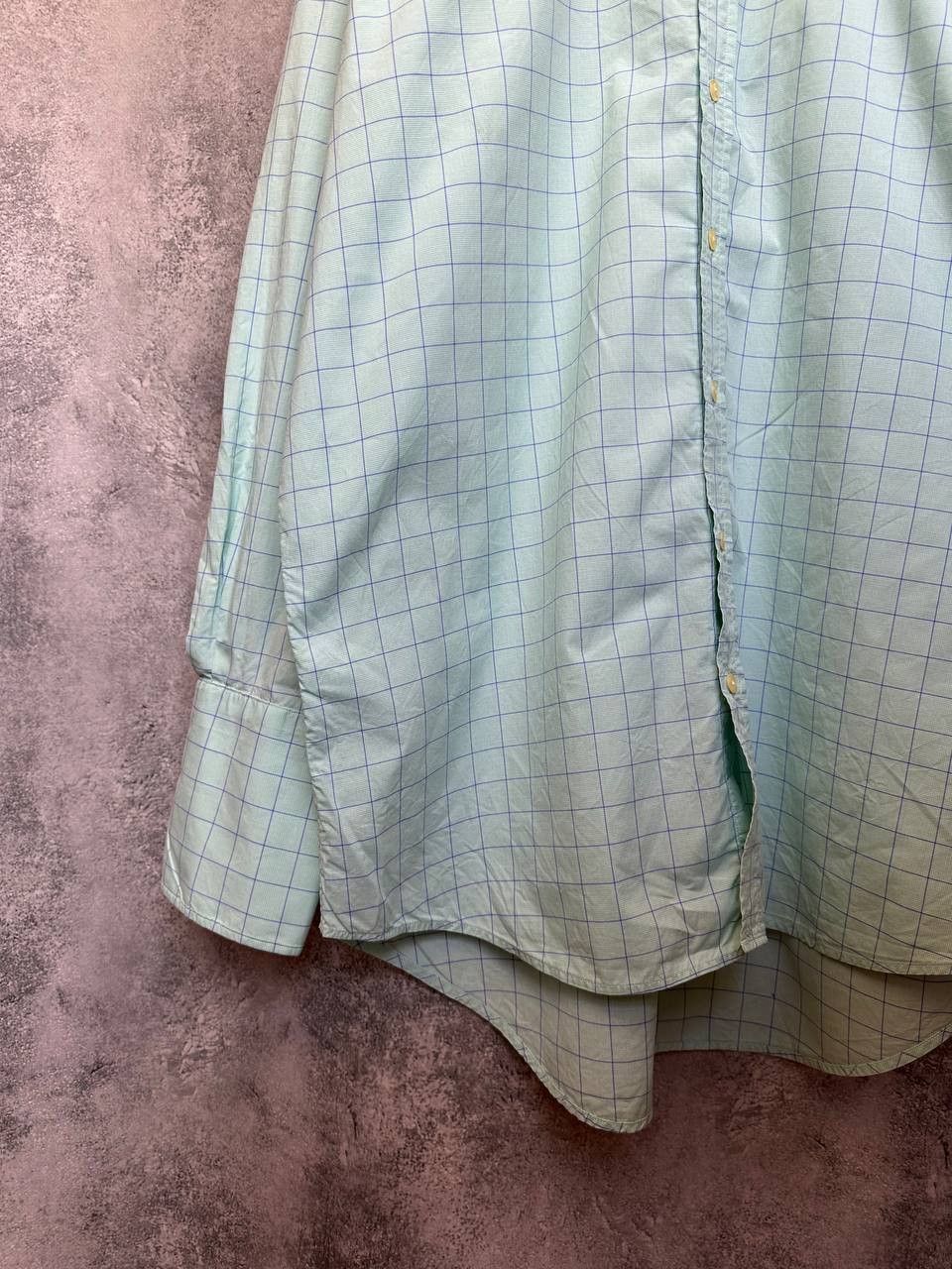 Other James Meade Plaid Dress Shirt Button Up Long Sleeve Mentol Size US XL / EU 56 / 4 - 7 Thumbnail