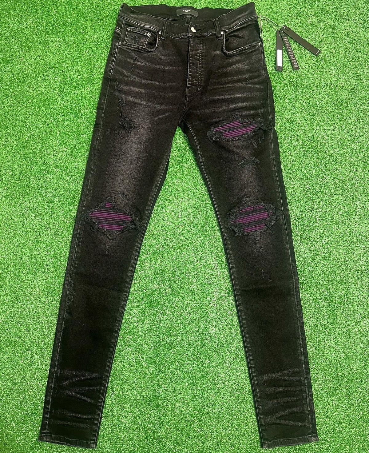 Amiri Amiri purple MX1 Jeans | Grailed