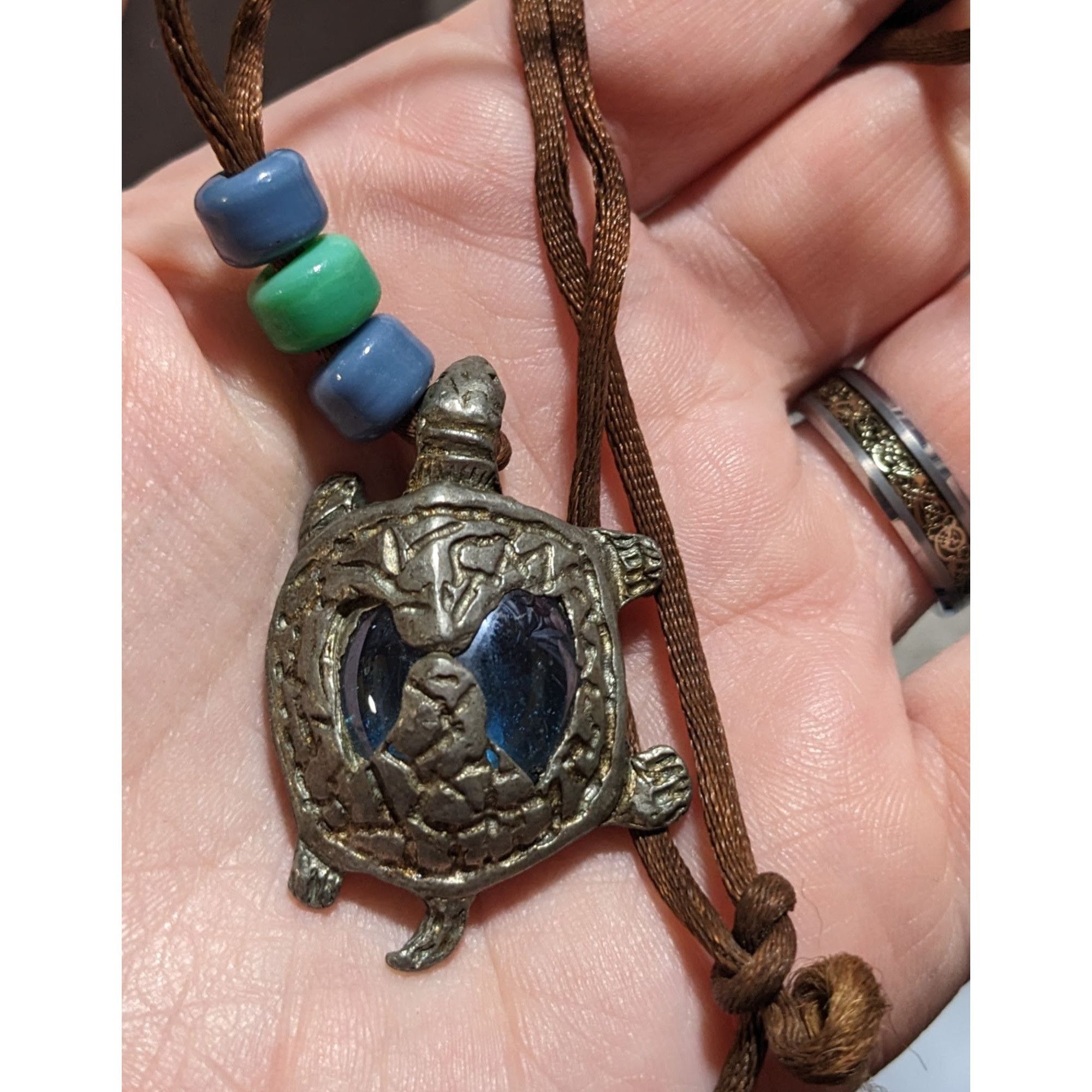 Other Blue Glass Turtle Necklace Size ONE SIZE - 9 Thumbnail