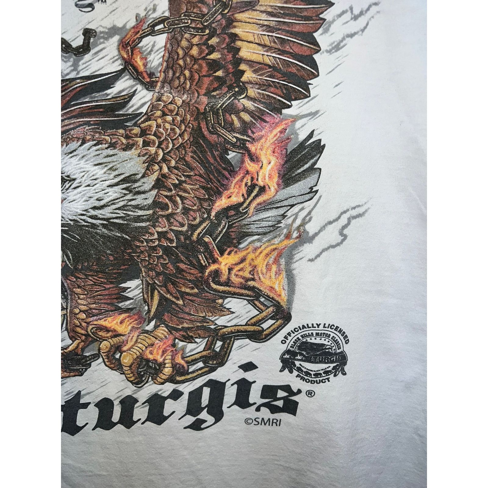 Vintage Womens Sturgis Rally Shirt Motorcycle Eagle Cut Neck Tee L Size L / US 10 / IT 46 - 8 Thumbnail