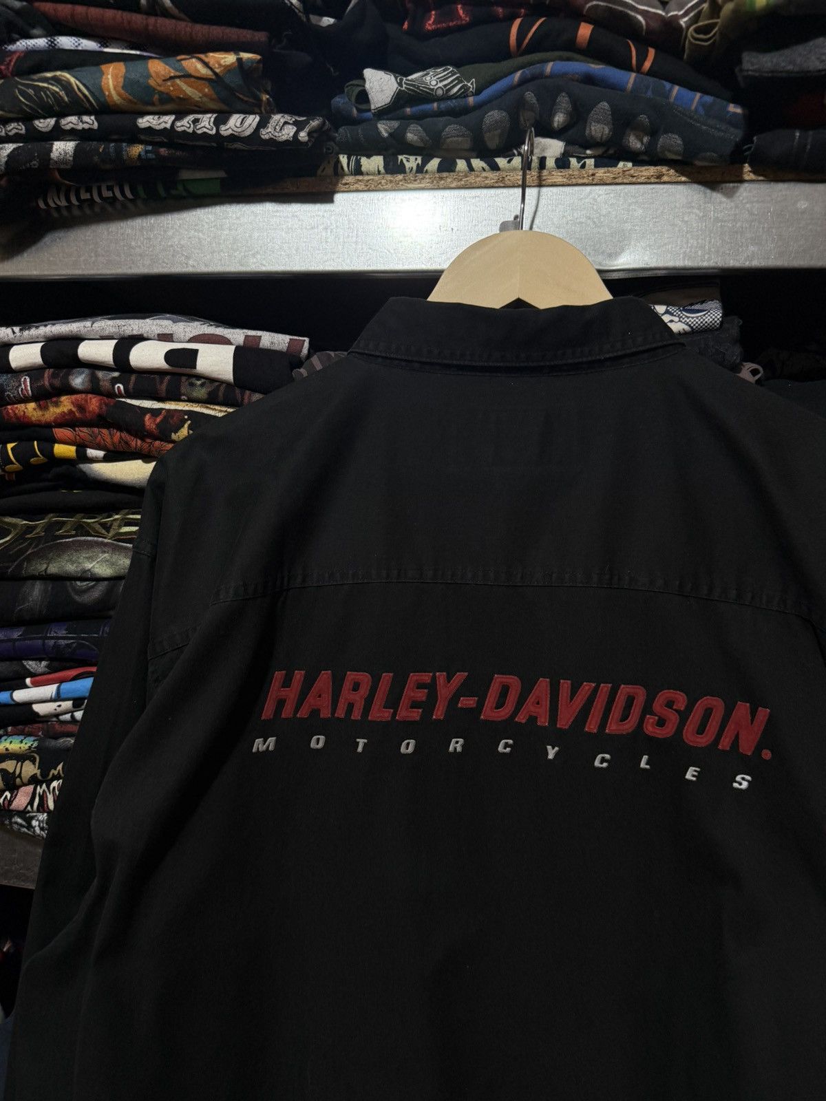 Harley Davidson Vintage 00s Harley Davidson Racing Button Long Sleeve Shirt Size US XXL / EU 58 / 5 - 4 Thumbnail