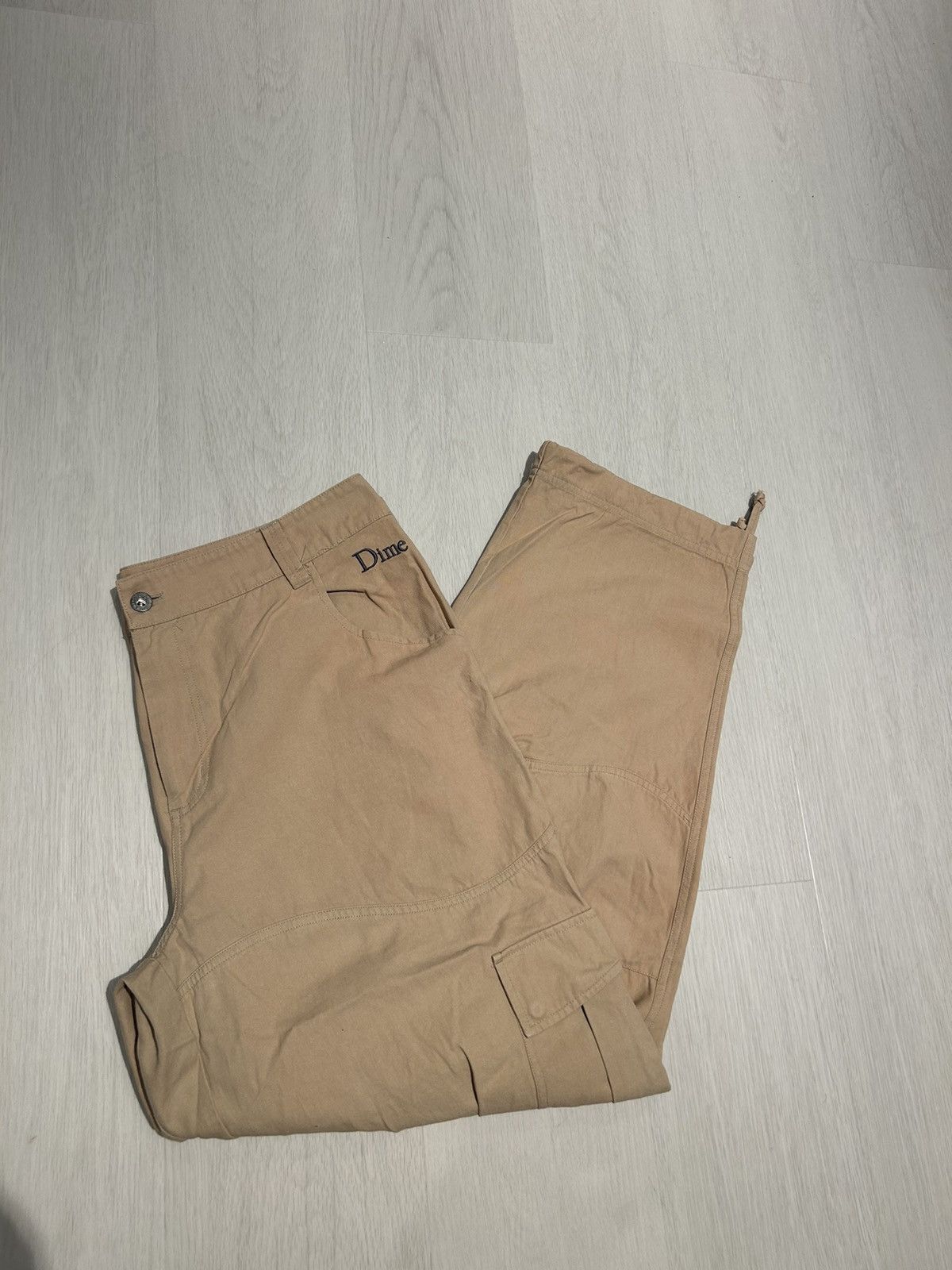 image of Dime Baggy Cargo Pants in Beige, Men's (Size 35)