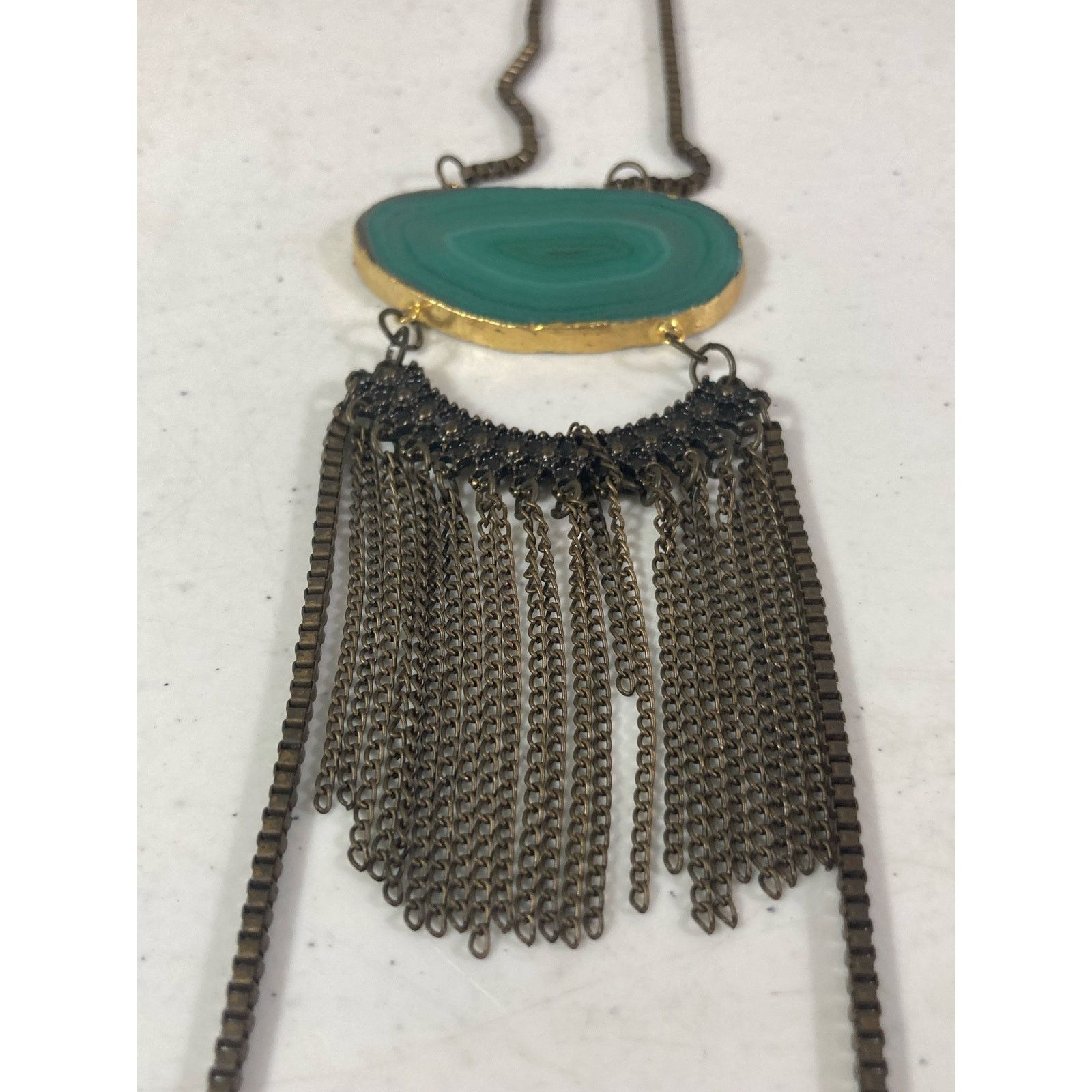 Other Agate 2 Pendant Necklaces Natural Healing Stones Jewelry Lot Size ONE SIZE - 8 Thumbnail