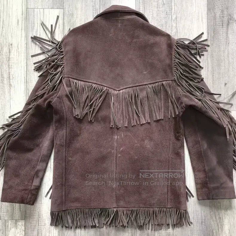 Other Suede western cowboy fringed leather jacket Size US L / EU 52-54 / 3 - 9 Thumbnail