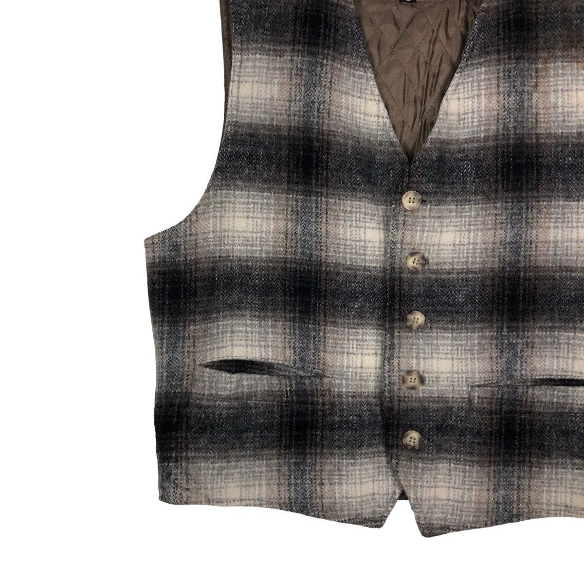 Japanese Brand 📌VINTAGE UTILITY VEST BE-HOT JAPAN TARTAN DESIGN CHECK Size US M / EU 48-50 / 2 - 7 Thumbnail