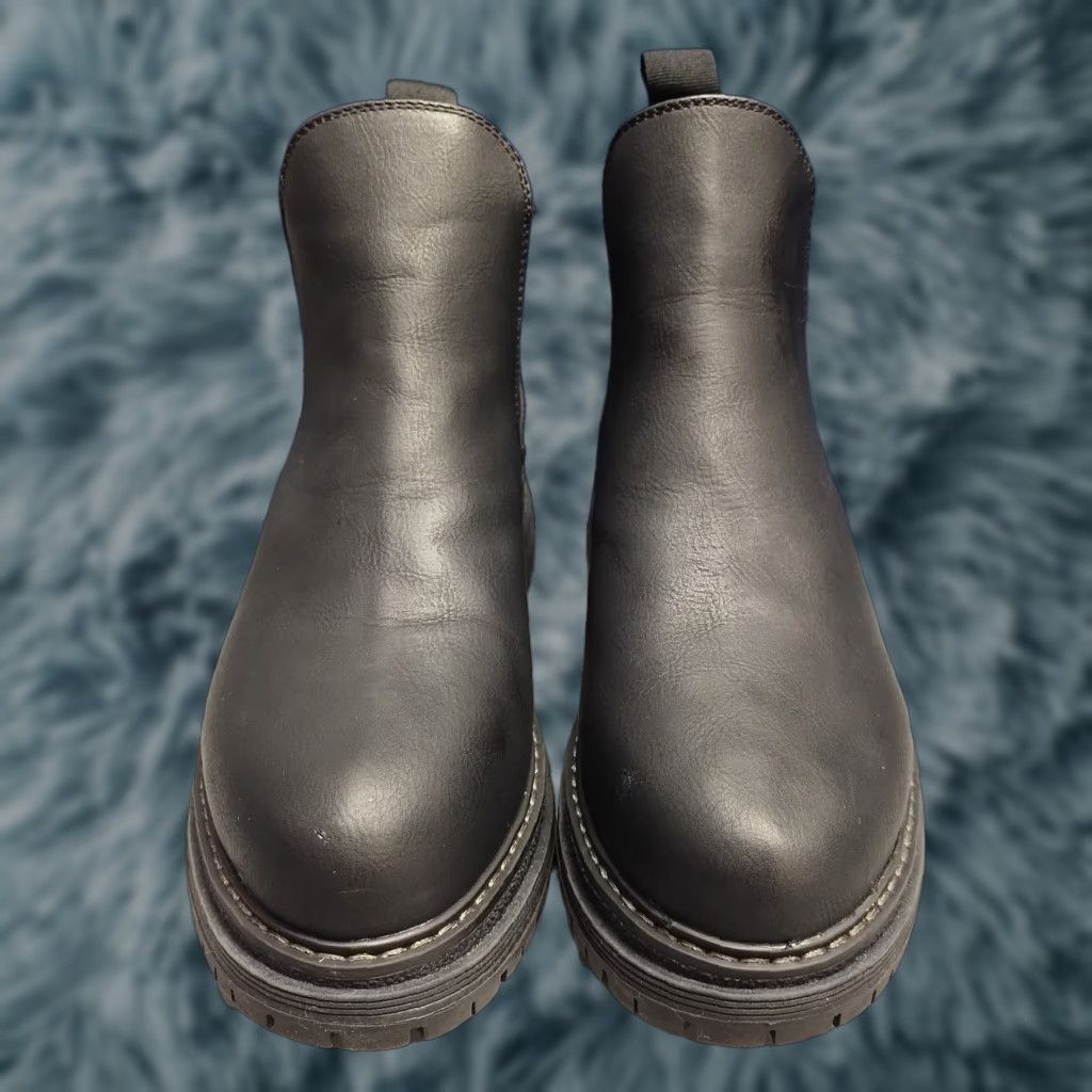 Vintage ROXY Womens, Chelsea, Boots - Roxy Lorena II Chelsea - Size 8.5 - Black Upper Synthetic - Almond Toe - Slip On - 8.5 Womens Boots Size US 9 / IT 39 - 1 Thumbnail