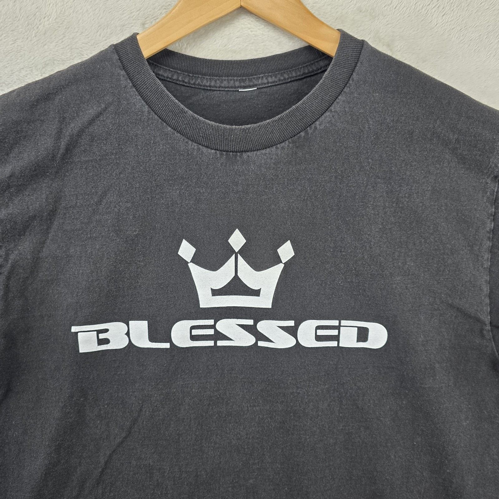Other Blessed Jesus Shirt Mens Large Without Conflict No Story Y2K Size US L / EU 52-54 / 3 - 3 Thumbnail