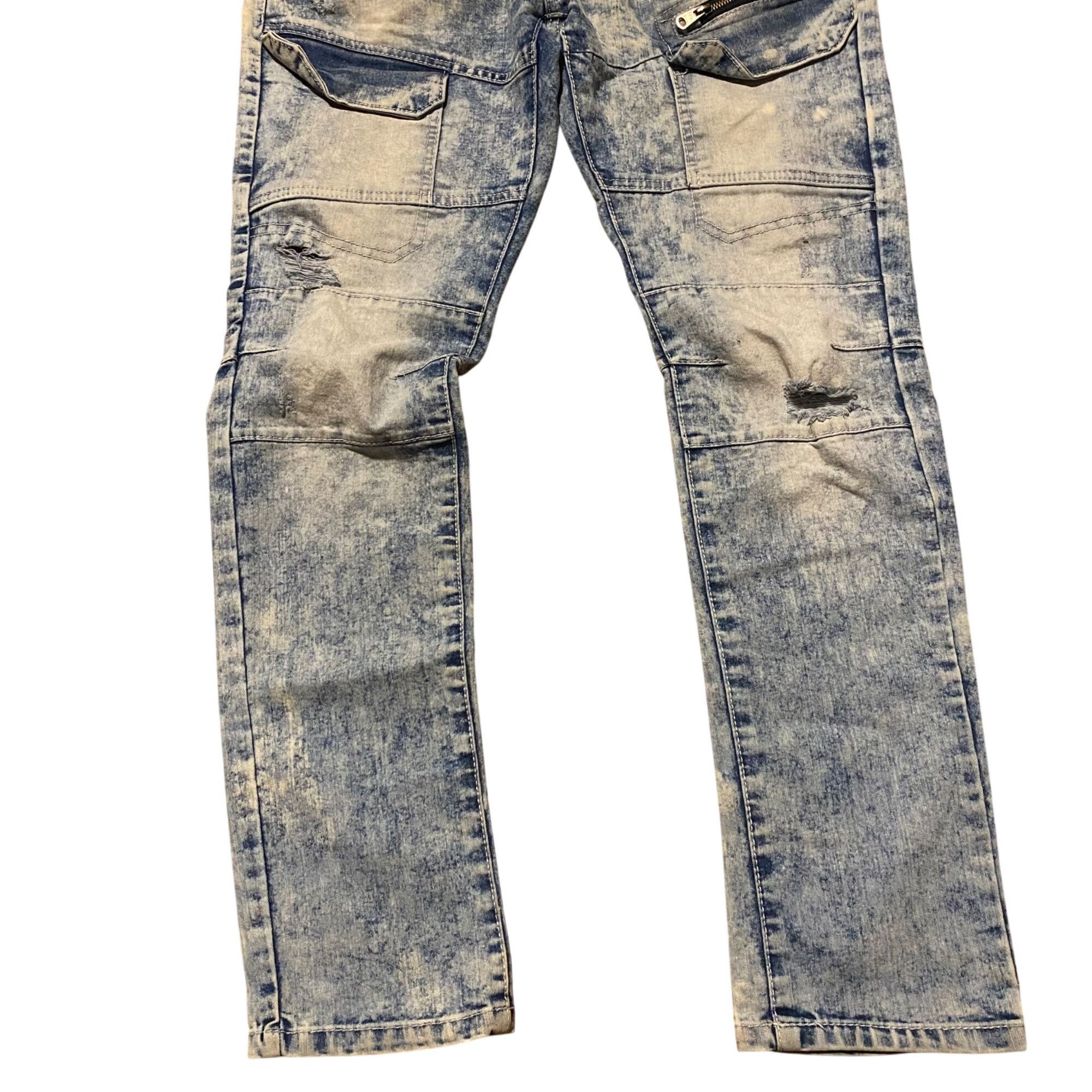 Southpole Southpole Skinny Fit Acid Wash Denim Jeans With Zipper Pocke Size US 34 / EU 50 - 3 Thumbnail