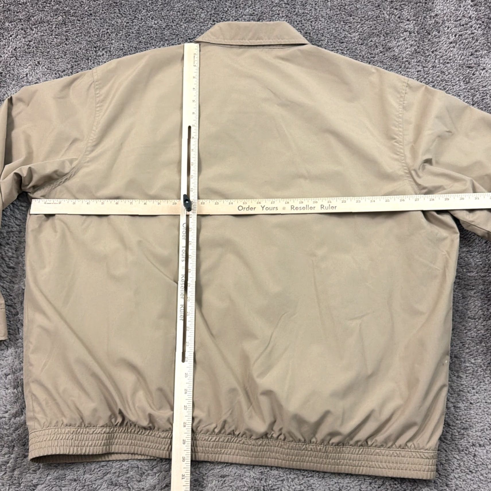 Chaps Chaps Jacket Mens 2XL Big 2XB Beige Full Zip Long Sleeve Bomber - Vintage? No. Size US XXL / EU 58 / 5 - 7 Thumbnail