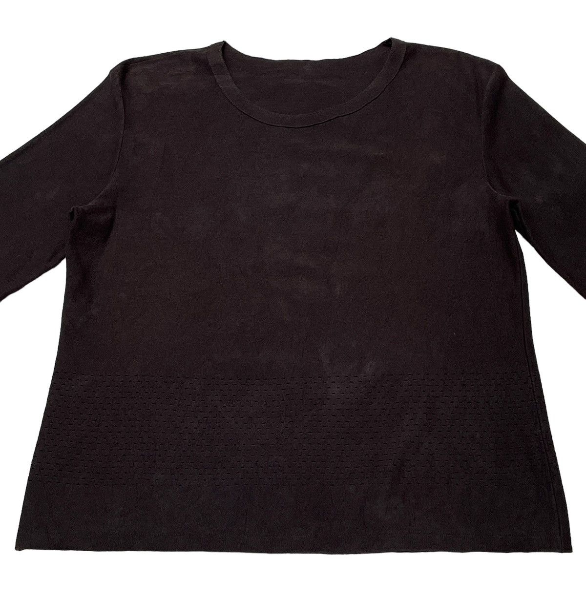 Vintage Vintage Japanese Brand Issey Miyake Plain T-Shirt 1990s Size US S / EU 44-46 / 1 - 4 Thumbnail
