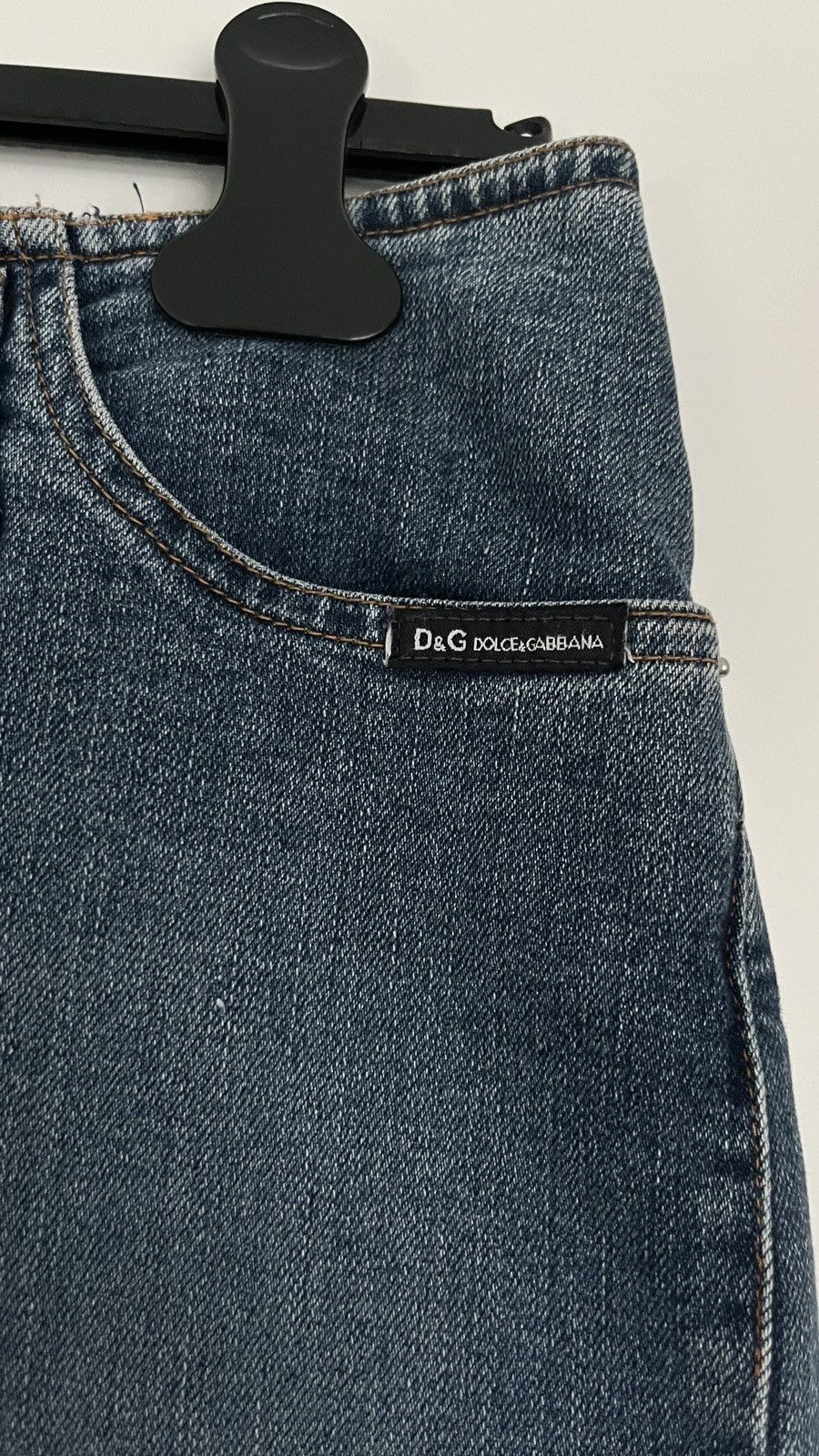 Dolce & Gabbana D&G Denim Skirt with Cut Out Size 30" / US 8 / IT 44 - 3 Thumbnail