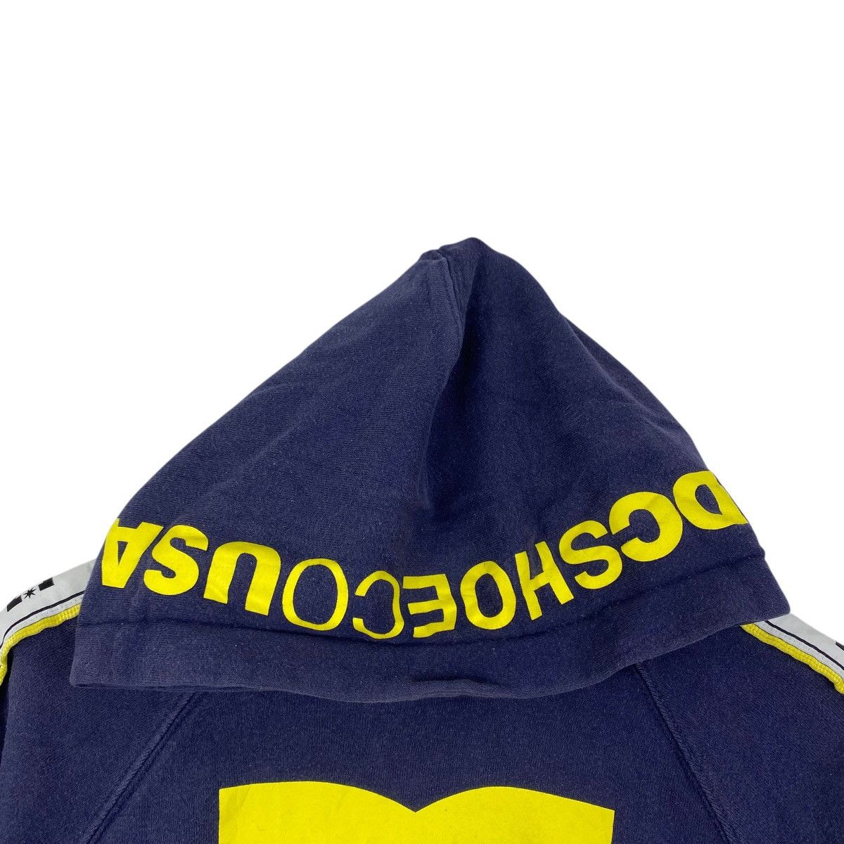 Vintage DC SHOE CO Usa Side Tape Skateboard Logo Print Hooded Size US M / EU 48-50 / 2 - 6 Thumbnail