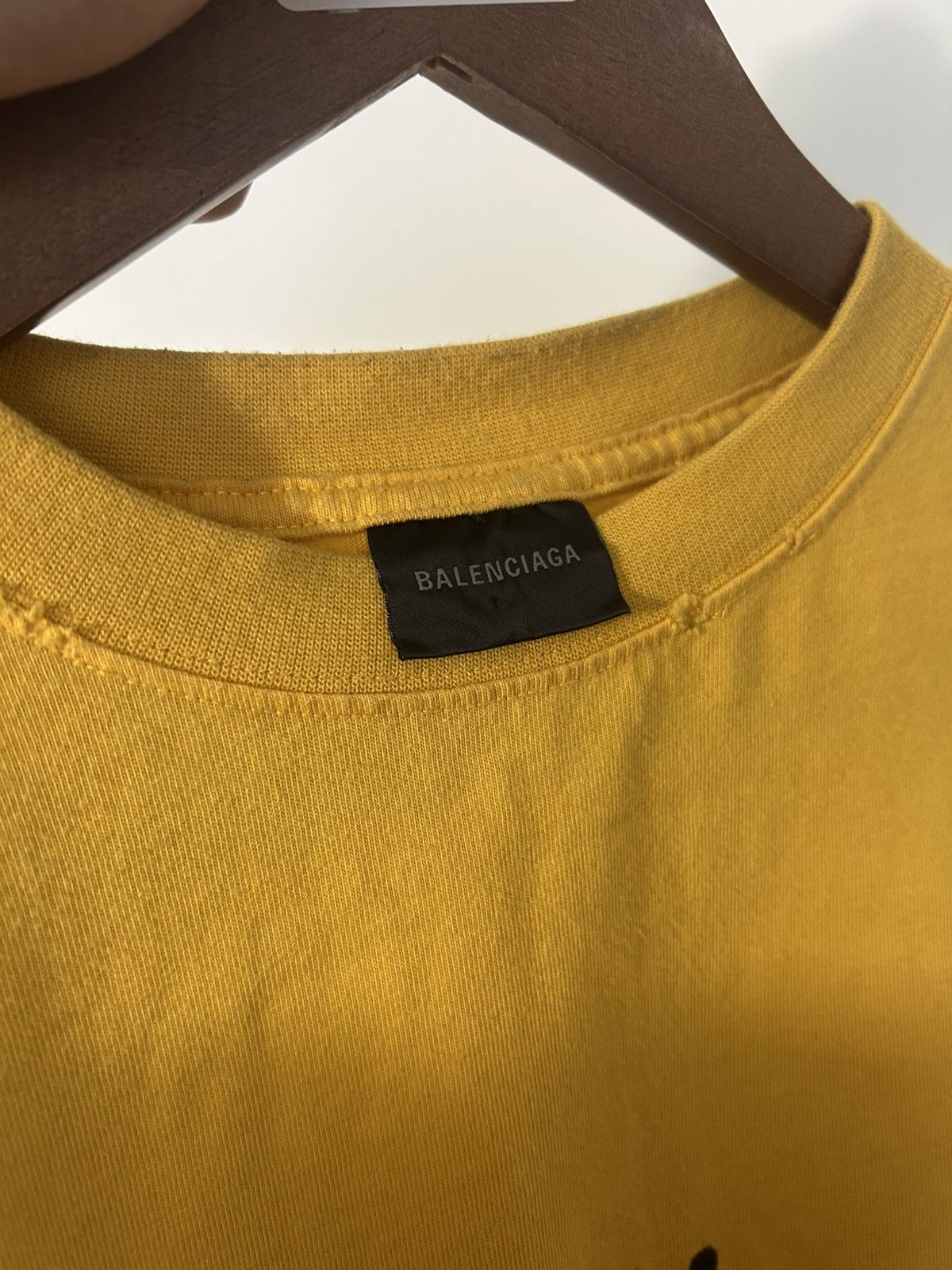 Balenciaga Balenciaga hand drawn political campaign shirt yellow Size US S / EU 44-46 / 1 - 4 Thumbnail