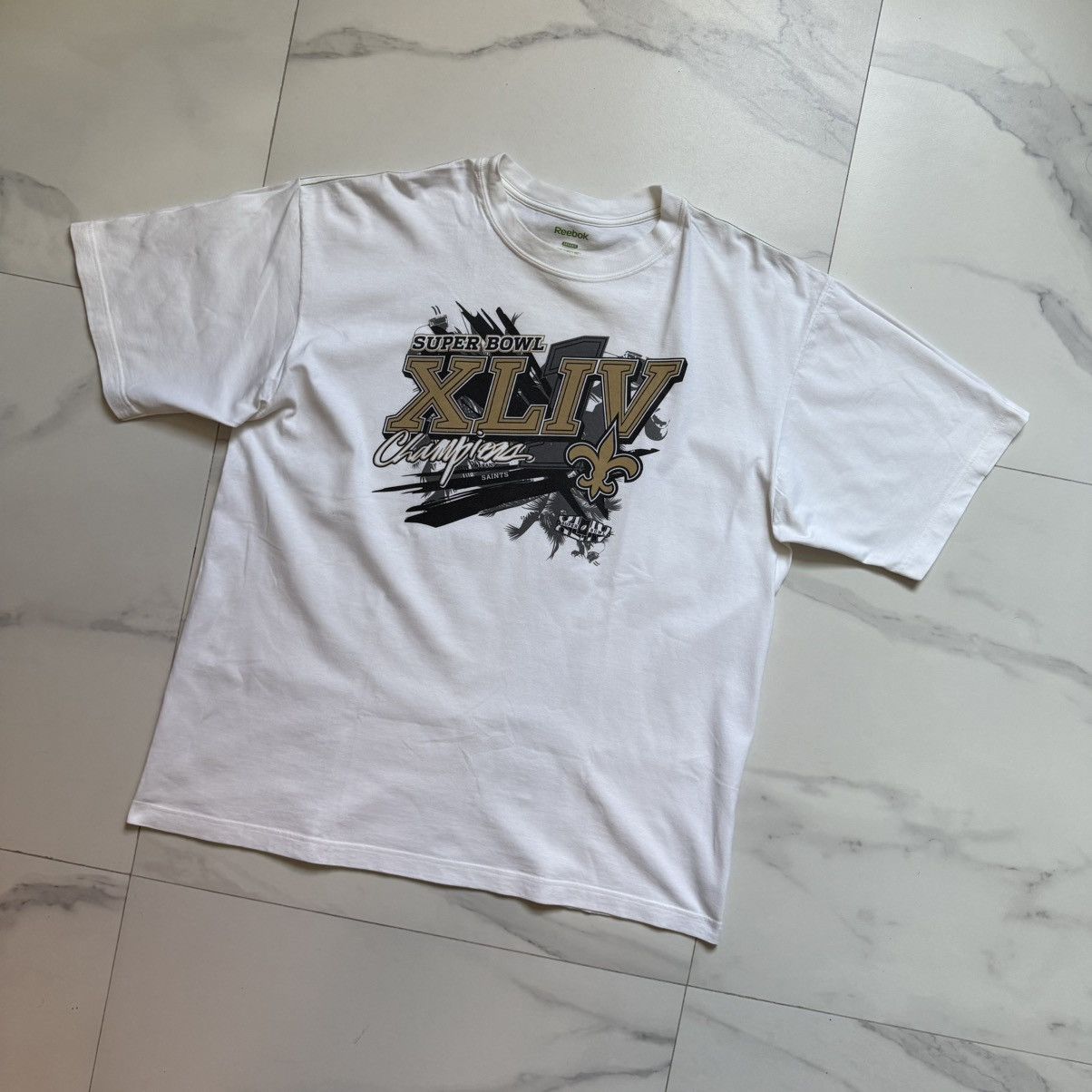 Reebok Vintage Y2K New Orleans Saints SB Champions Tee Size US XL / EU 56 / 4 - 3 Thumbnail