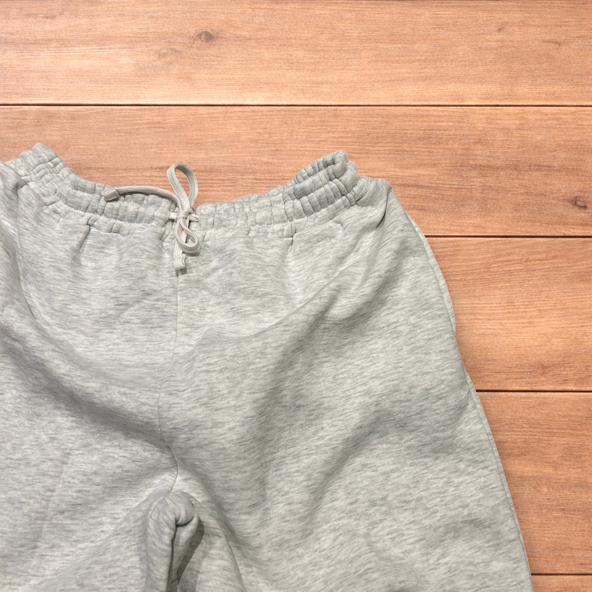 Japanese Brand Super baggy wide leg Korean joggers in marl grey. Size US 34 / EU 50 - 3 Thumbnail