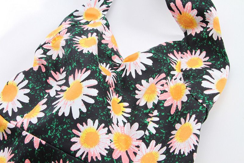 Other Sunfloral Print Vintage Style Backless Dress Size XXL / US 16-18 / IT 52-54 - 4 Thumbnail