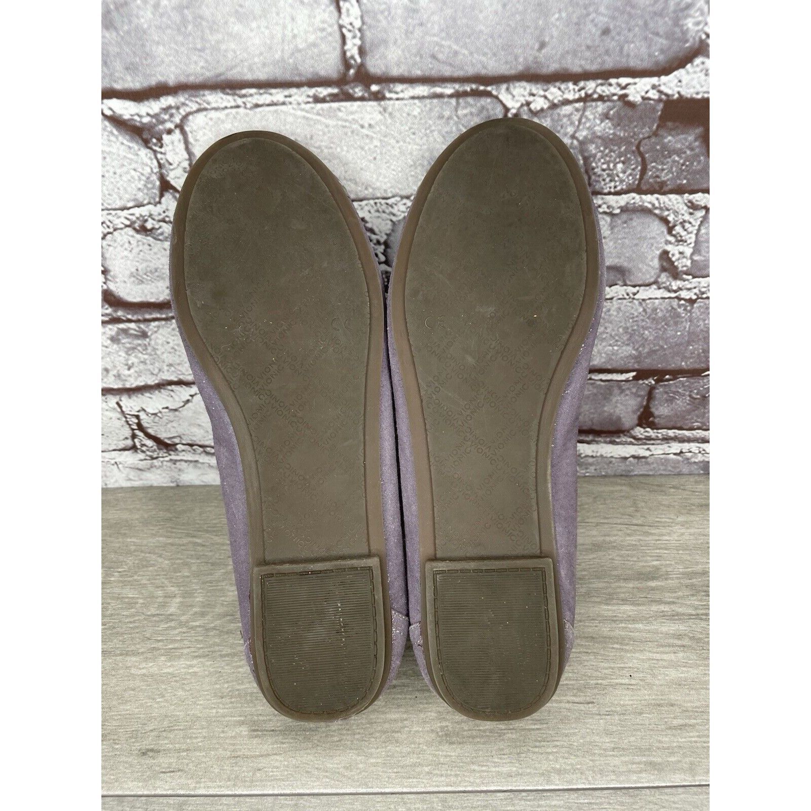 Other Vionic Caroll Metallic Shimmer Pewter Purple Leather Flats W Size US 9.5 / IT 39.5 - 19 Thumbnail