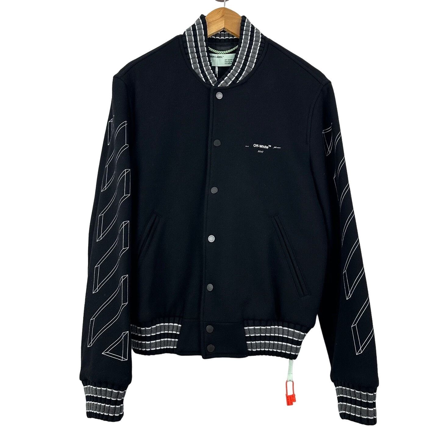 Off-White Off-White Sketch Arrow Varsity Jacket Size S Size US S / EU 44-46 / 1 - 1 Thumbnail