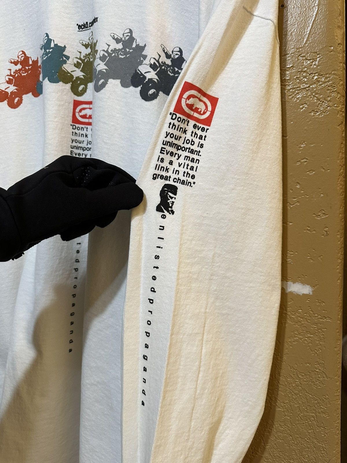 Ecko Unltd. × Vintage GRAIL Vintage Ecko Unltd Soldier Story LS T Shirt XL Y2K Size US XL / EU 56 / 4 - 5 Thumbnail