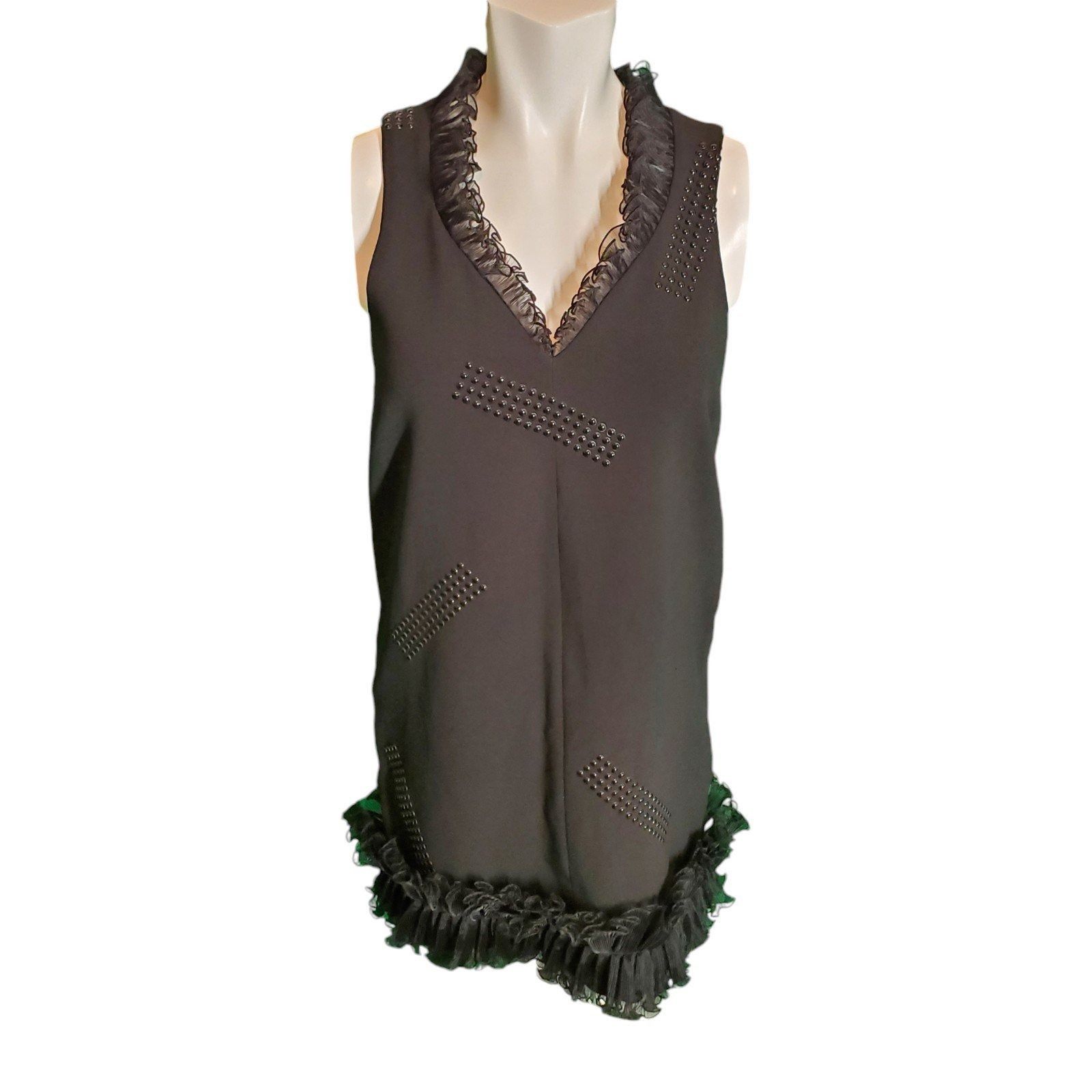Christopher Kane Christopher Kane Embellished Ruffled Sleevless Party Sheath Size M / US 6-8 / IT 42-44 - 1 Thumbnail