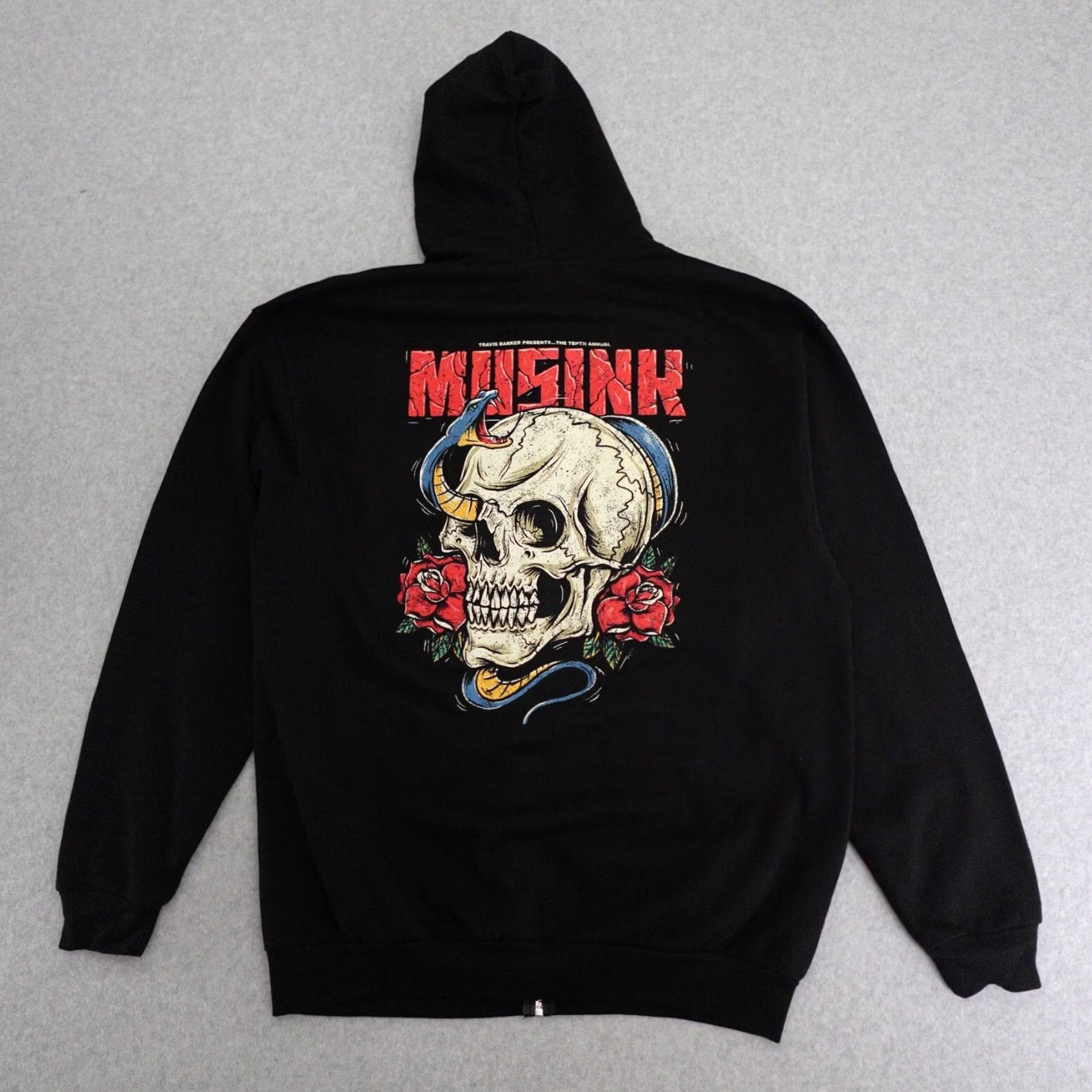 Barker Musink Festival Hoodie Adult XL Travis Barker 10th Annual Tattoo Music Zipper Size US XL / EU 56 / 4 - 2 Thumbnail