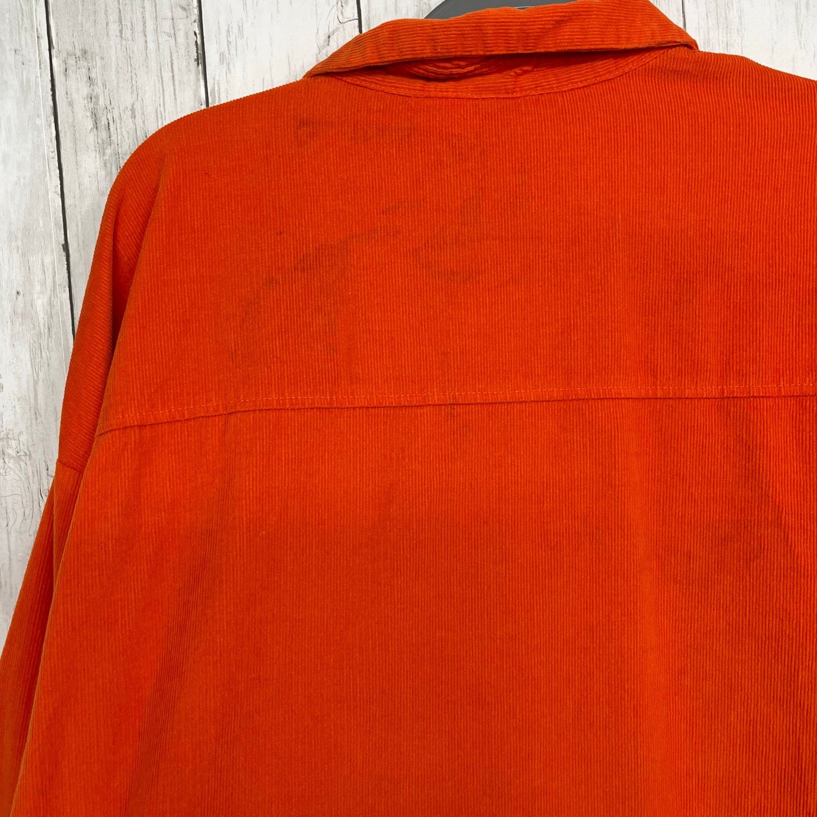 Divided Divided Orange Corduroy Long Sleeve Button Down Shirt Size US L / EU 52-54 / 3 - 5 Thumbnail