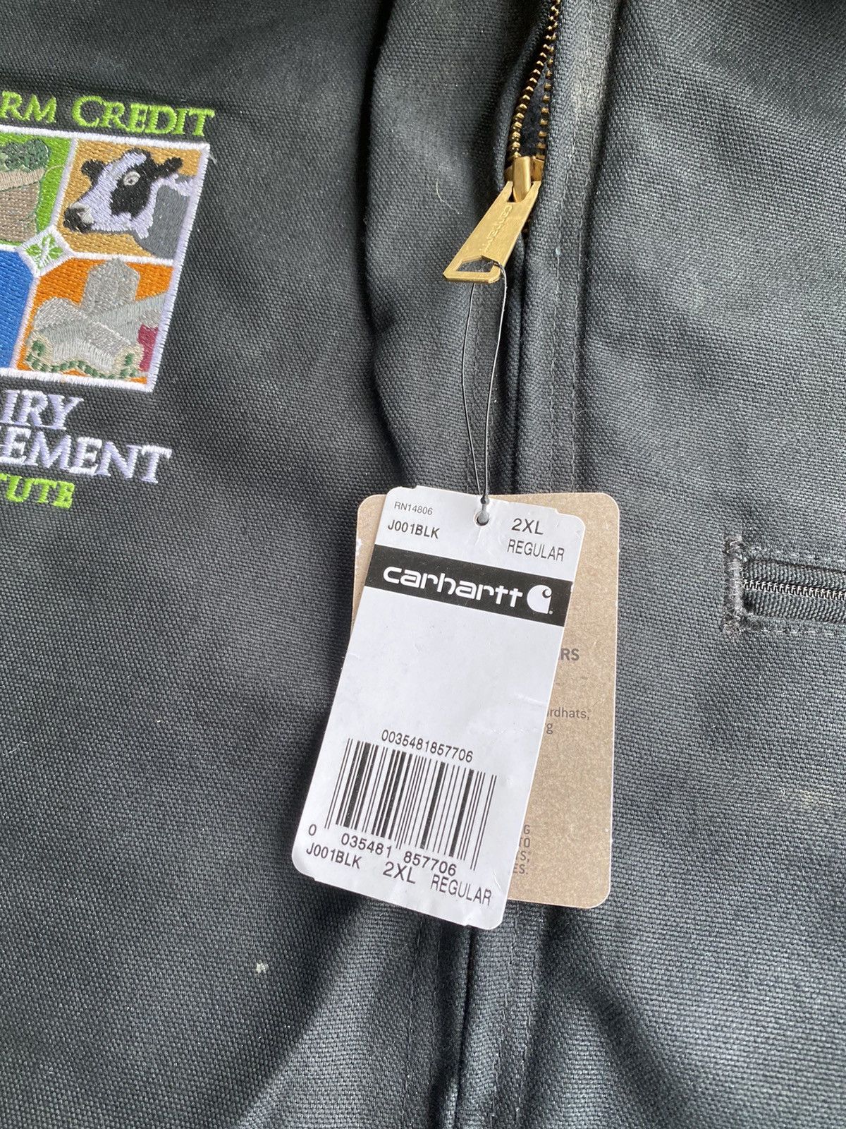 Carhartt × Vintage Vintage Carhartt Detroit Black Blanket Lined Jacket Size US XXL / EU 58 / 5 - 3 Thumbnail