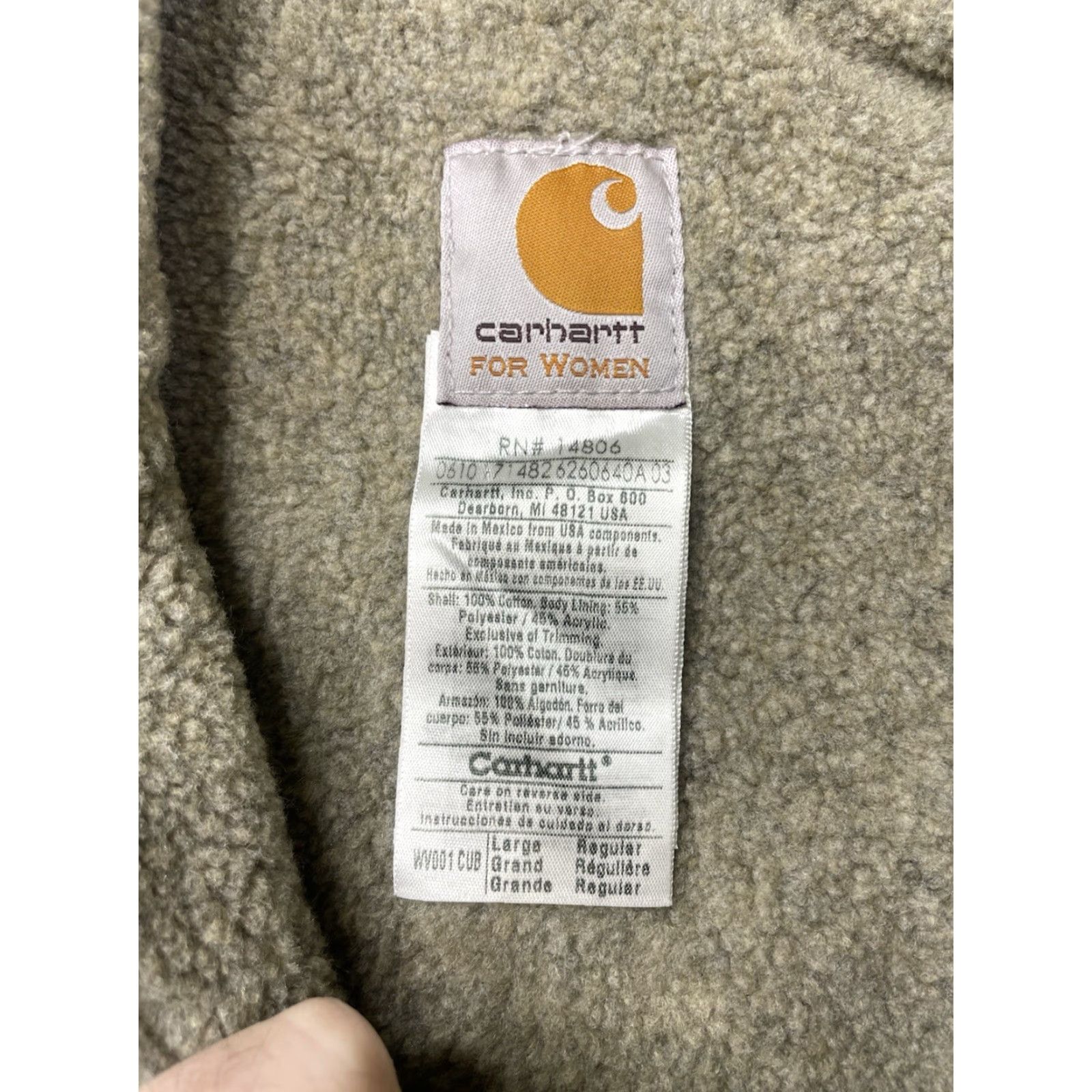 Carhartt Carhartt Vest Sherpa Mock Neck WV001 CUB Country Blue Women's L Vintage Outdoor Size L / US 10 / IT 46 - 3 Thumbnail