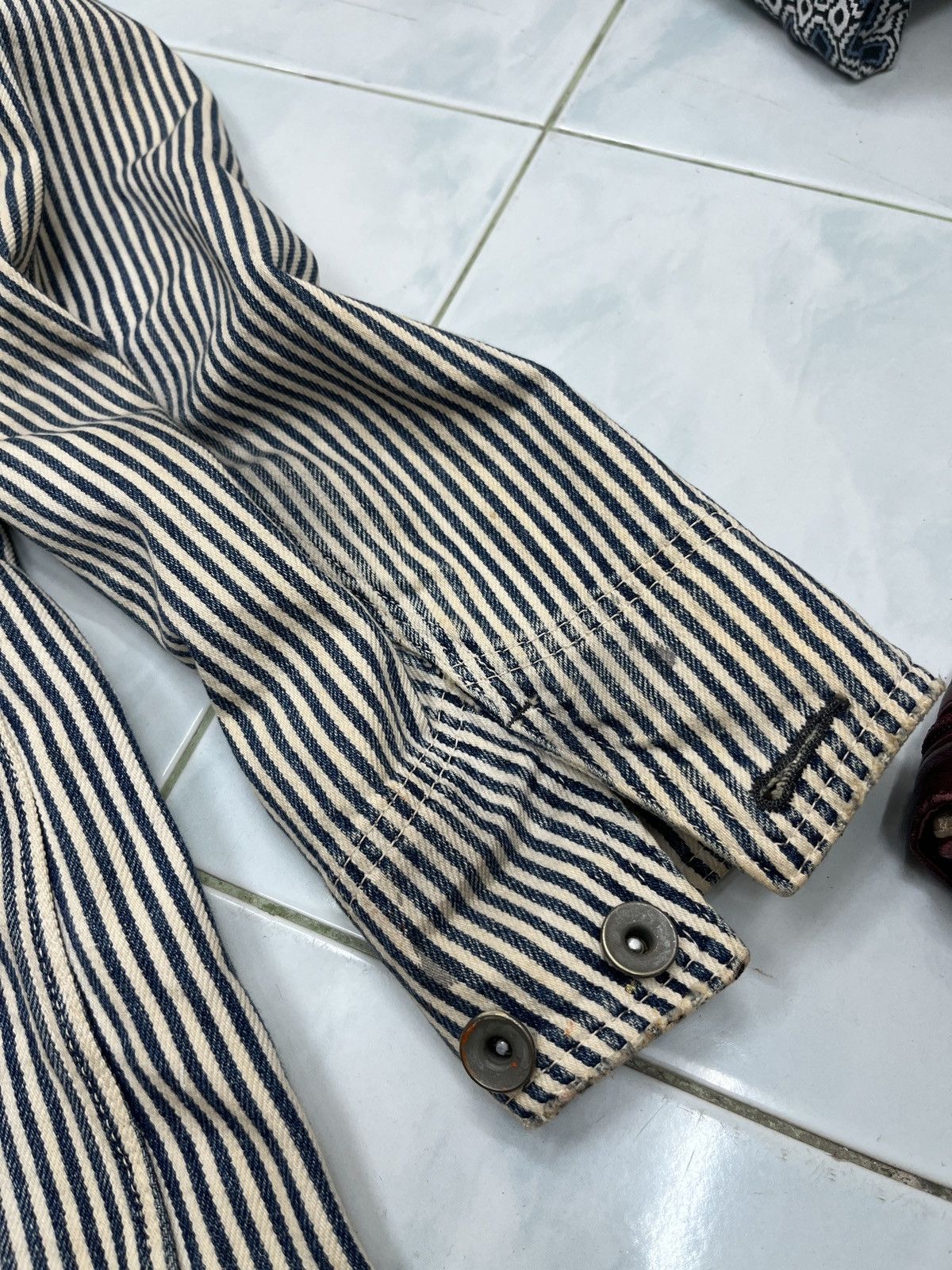 Johnbull 🔥🔥🔥ARCHIVE VINTAGE JOHN BULL HICKORY STRIPE CHORE JACKET Size US M / EU 48-50 / 2 - 23 Thumbnail