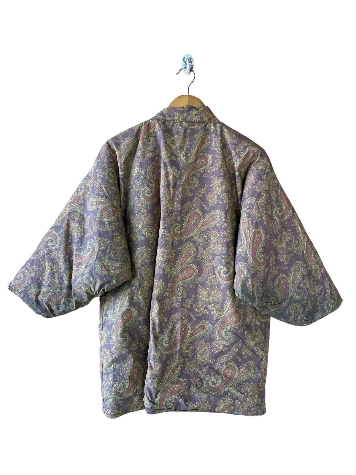 Japanese Brand × Vintage 👘SALE👘VINTAGE KIMONO DOWN STYLE PAISLEY DESIGN Size US L / EU 52-54 / 3 - 2 Thumbnail