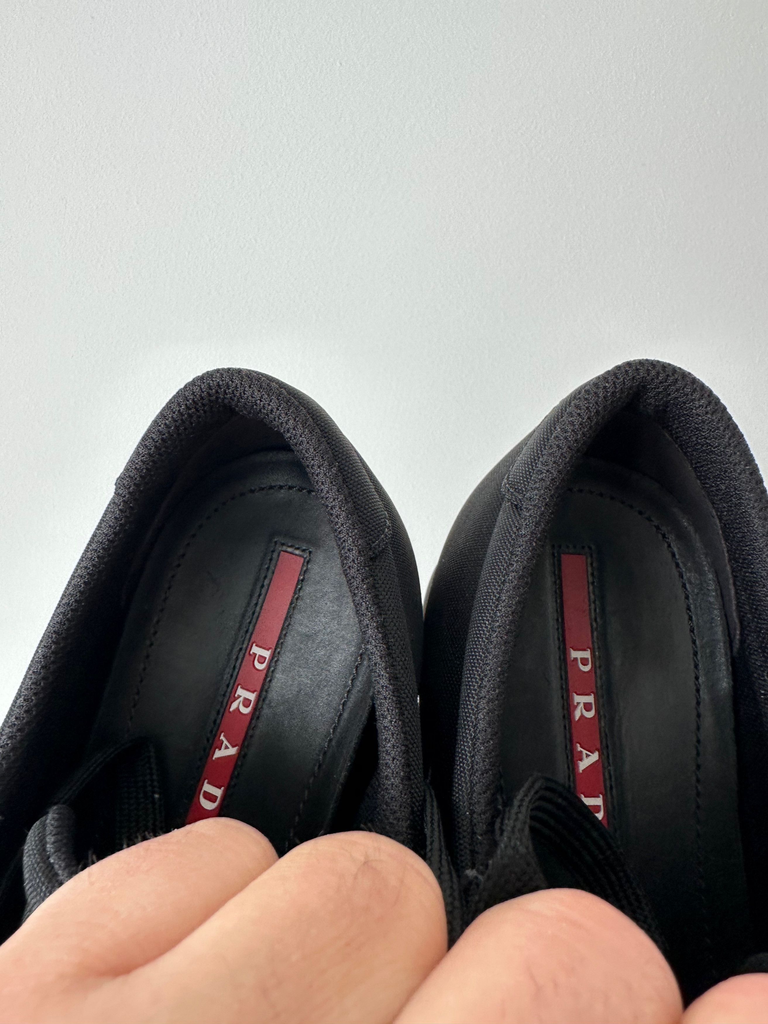 Prada PRADA SNEAKERS SHOES nylon black linea rossa Size US 7.5 / EU 40-41 - 8 Thumbnail