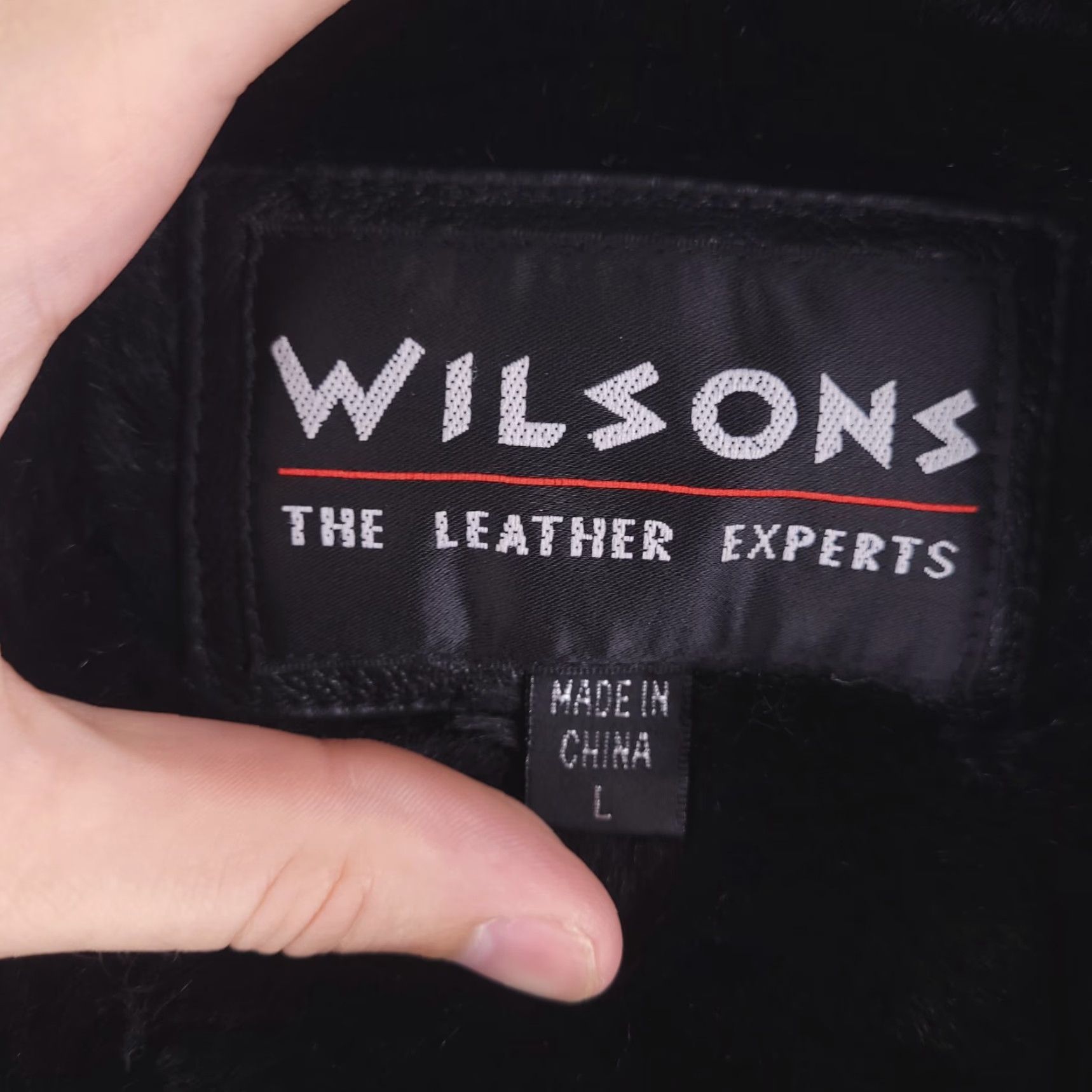 Vintage Wilsons Leather Jacket Mens L Black Faux Fur Warm Overcoat Zip Size US L / EU 52-54 / 3 - 3 Thumbnail
