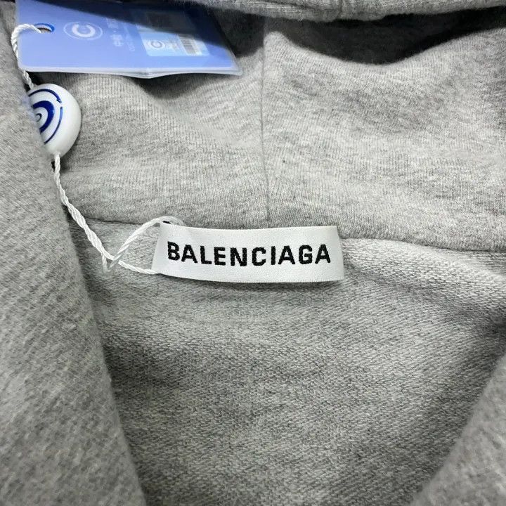 Balenciaga Balenciaga Balenciaga Logo Print ZipUp Hooded Sweatshirt - Size US L / EU 52-54 / 3 - 3 Thumbnail
