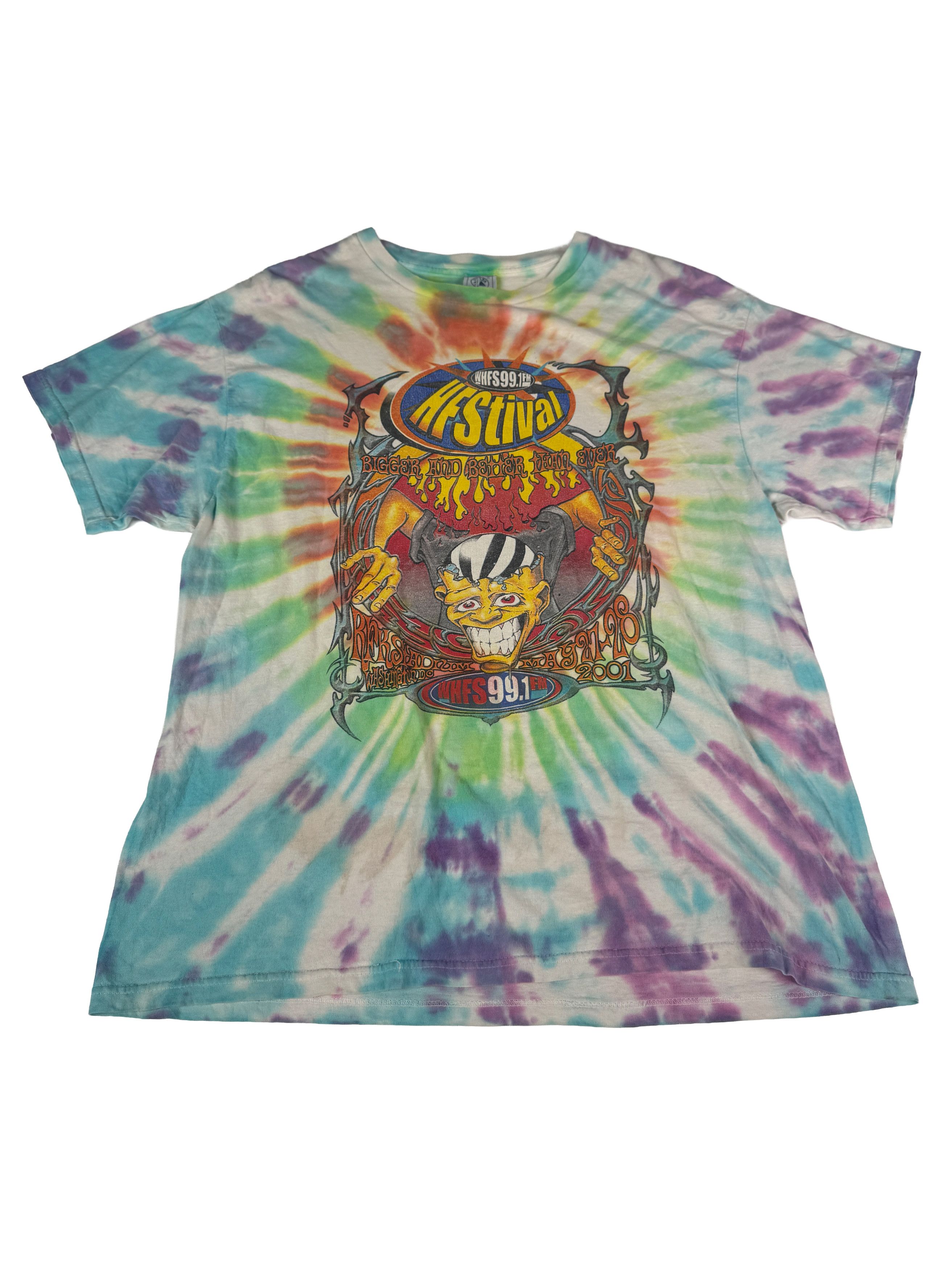 Vintage VINTAGE 2001 Summer Music Festival Tie Dye Tee Insane Size US XL / EU 56 / 4 - 6 Thumbnail