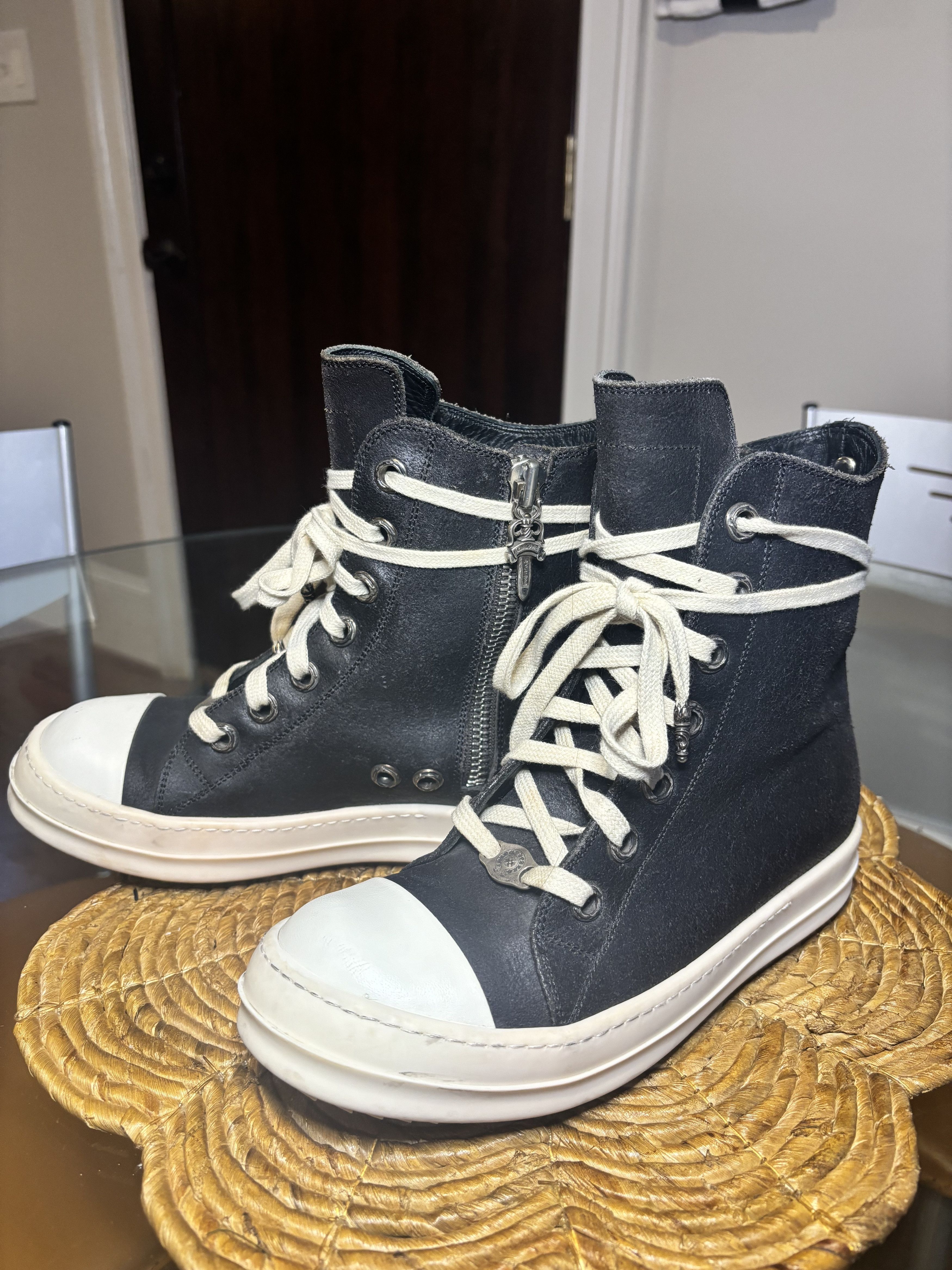 Chrome Hearts × Rick Owens Rick x Chrome Drkshdw sneakers | Grailed